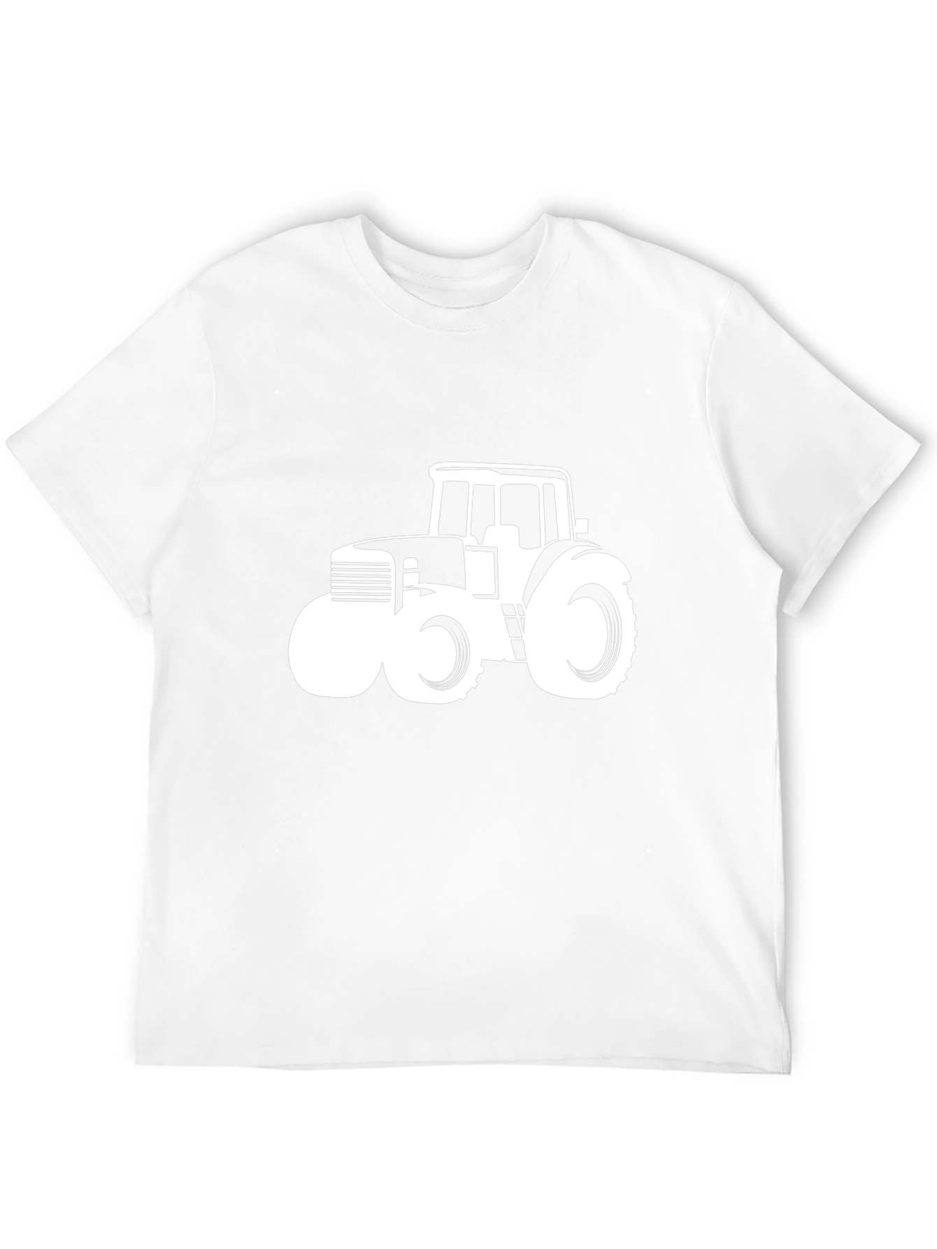 Tractor Graphic Tee - Black Cotton Comfort