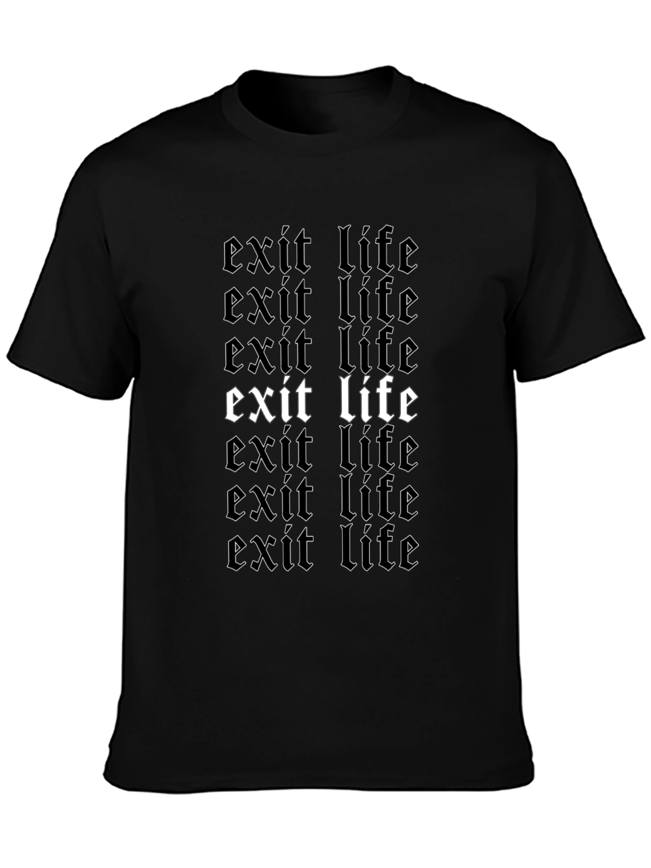 Exit Life Graphic T-Shirt - Bold Statement Tee