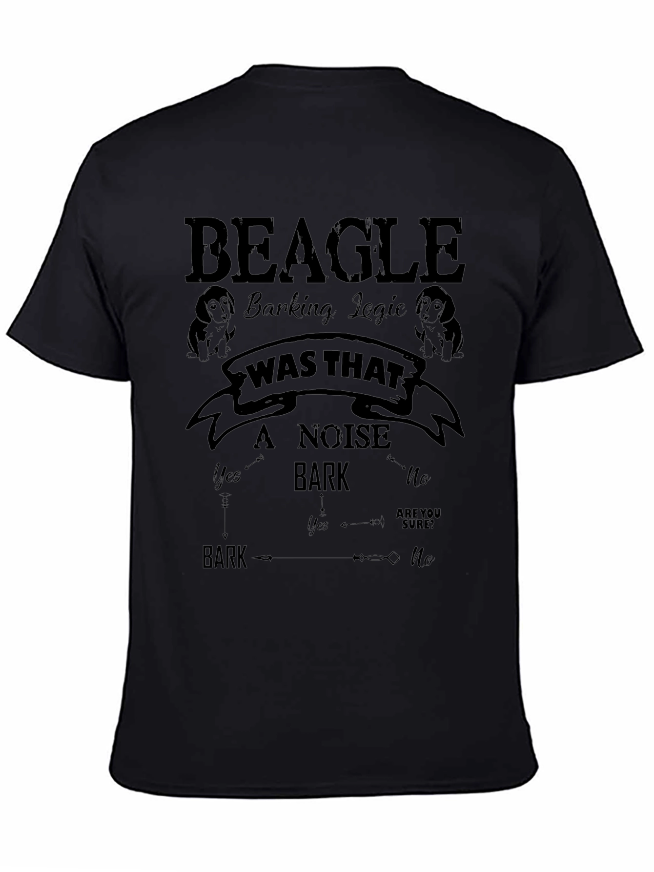 Beagle Barking Logic Novelty Graphic T-Shirt