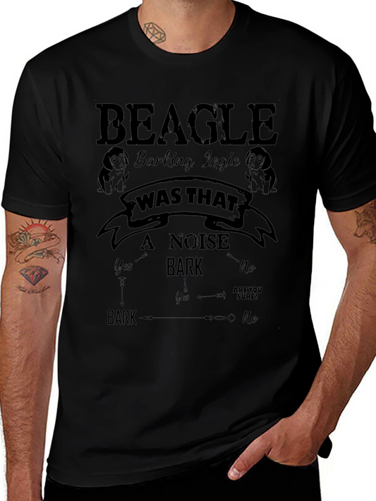 Beagle Barking Logic Novelty Graphic T-Shirt