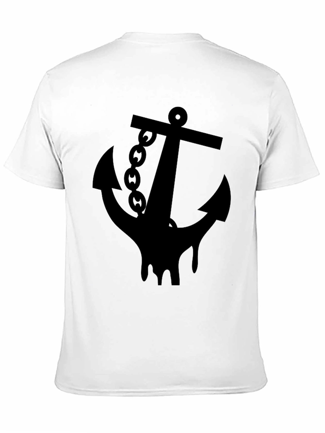 Anchor Graphic Black T-Shirt - Nautical Style Tee