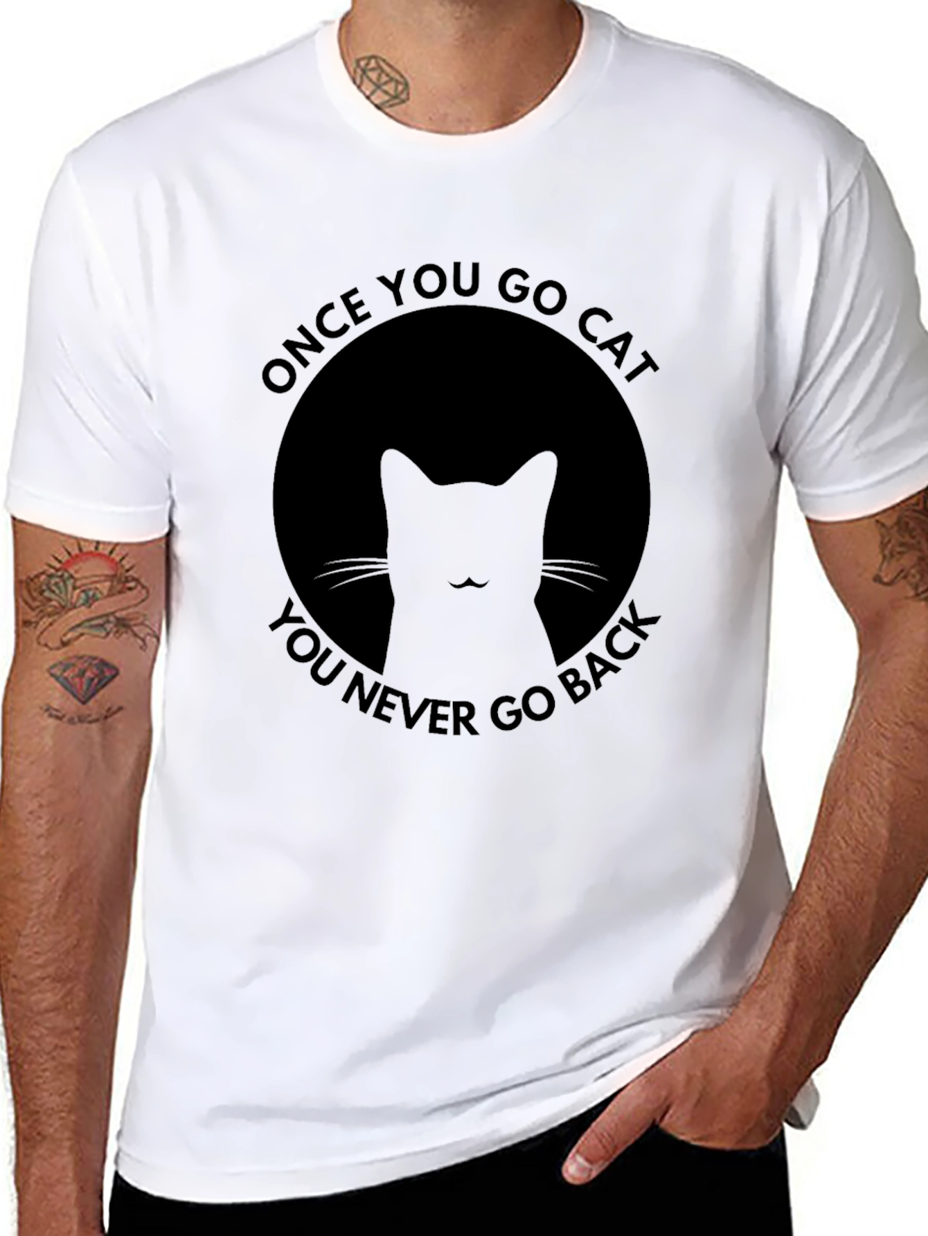 Once You Go Cat Black T-Shirt