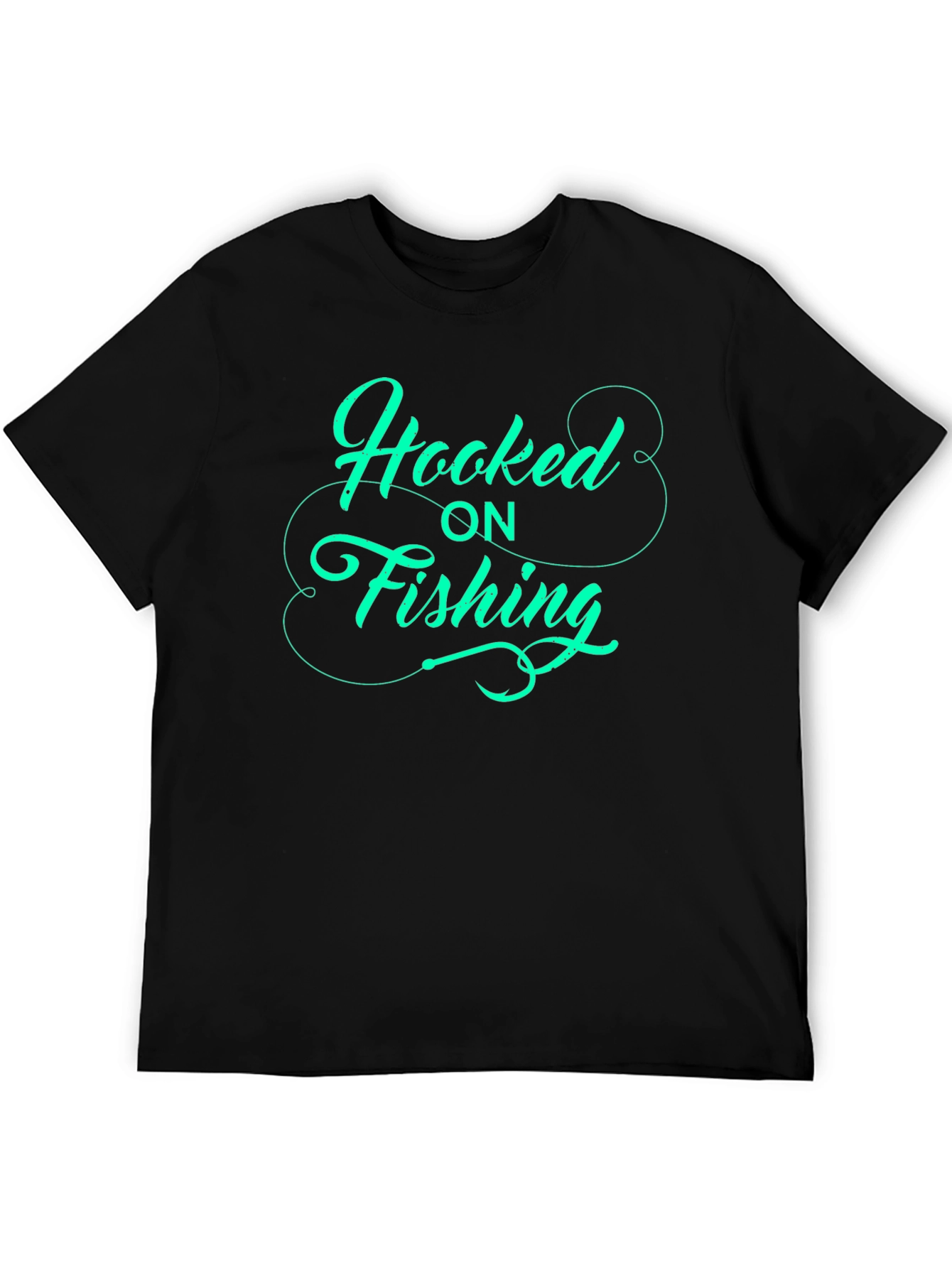 Hooked on Fishing - Graphic T-Shirt