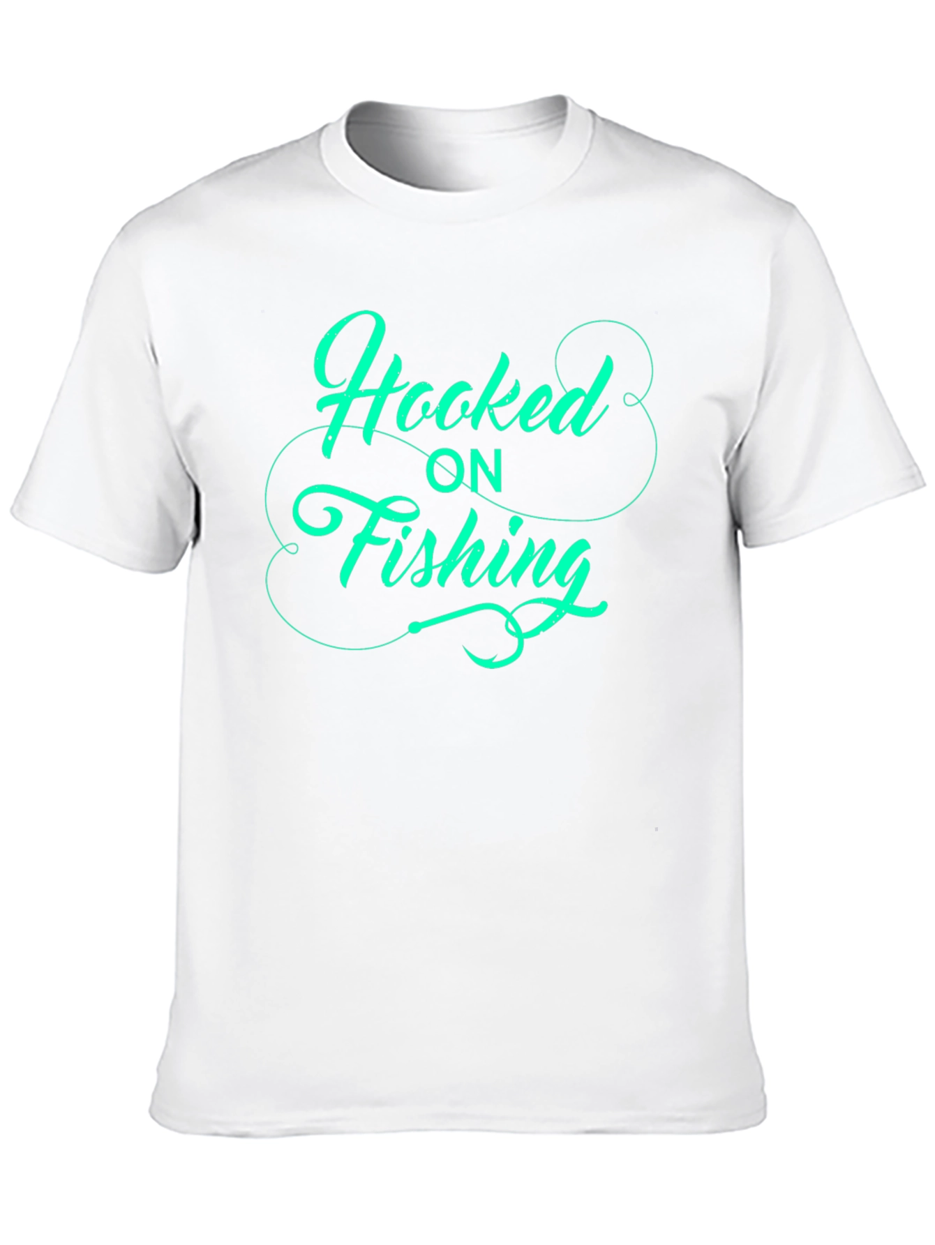 Hooked on Fishing - Graphic T-Shirt