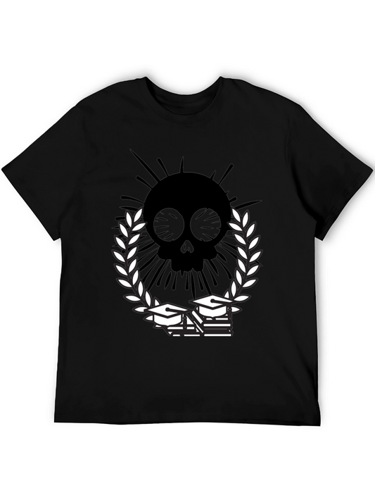Skull Grad T-Shirt - Academic Style