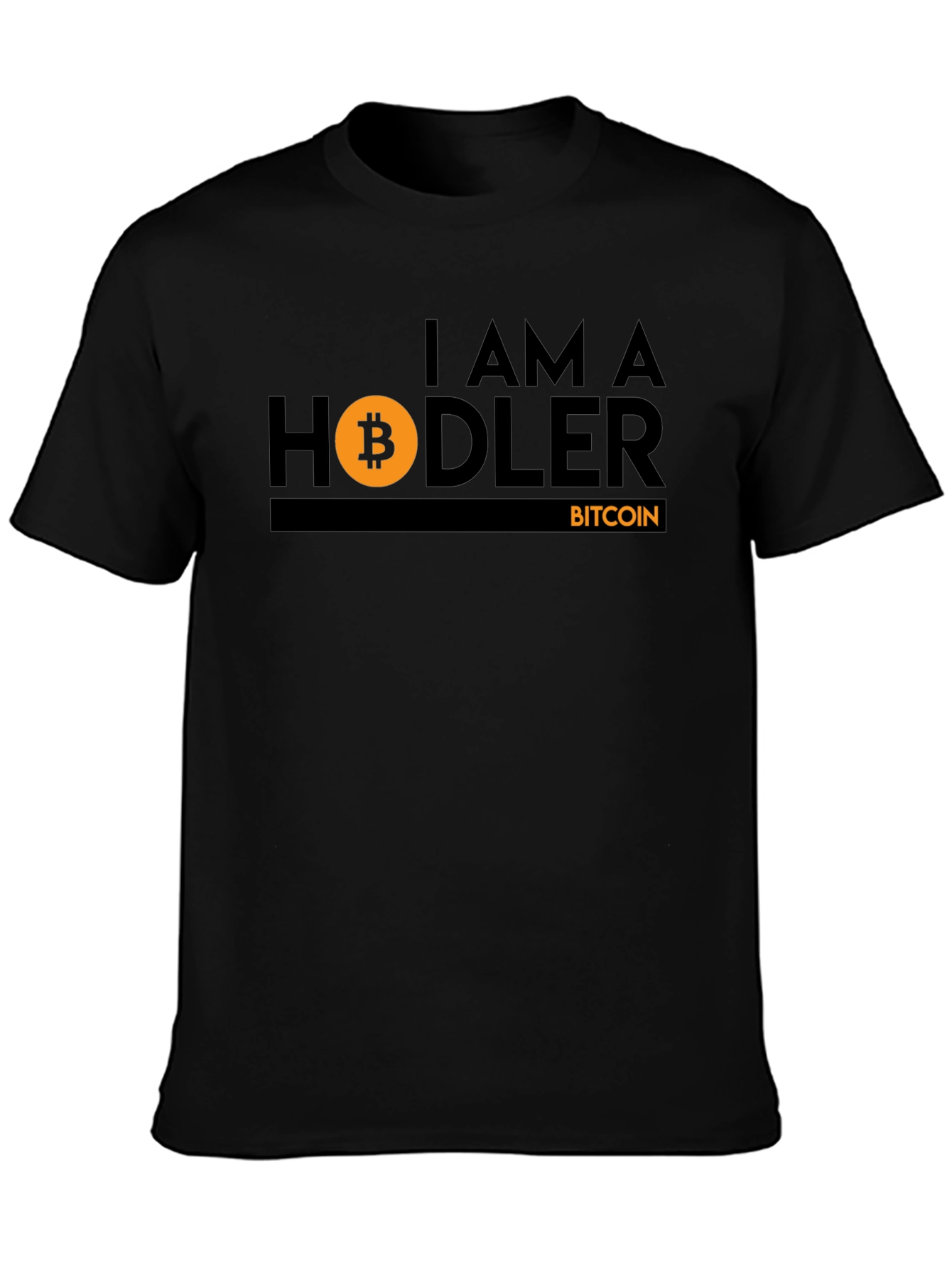 Bitcoin HODLer Black T-Shirt Crypto