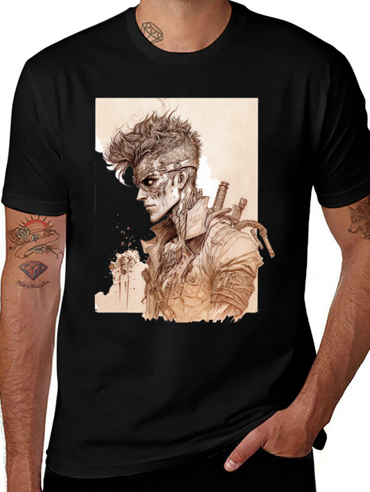 Cyberpunk Style Graphic T-Shirt