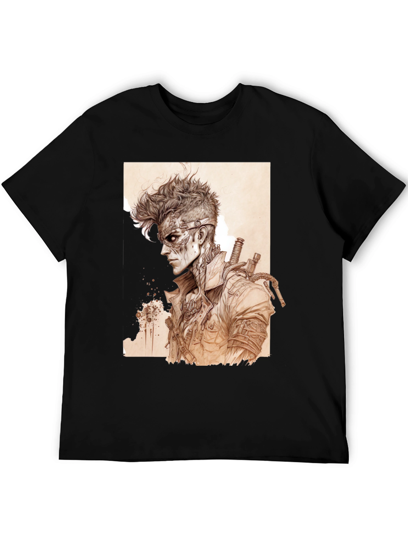 Cyberpunk Style Graphic T-Shirt