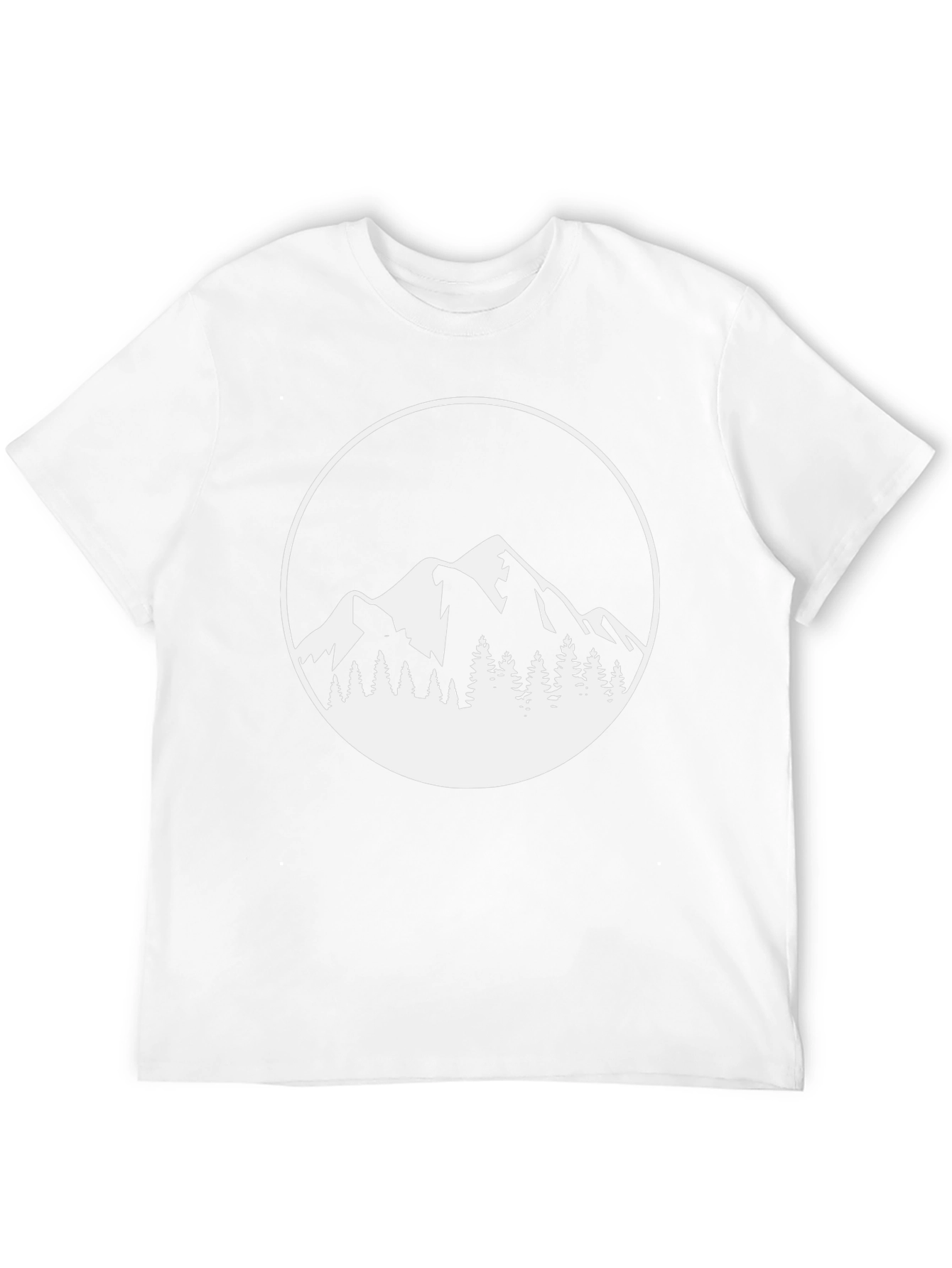 Mountain Scene Graphic Tee - Black