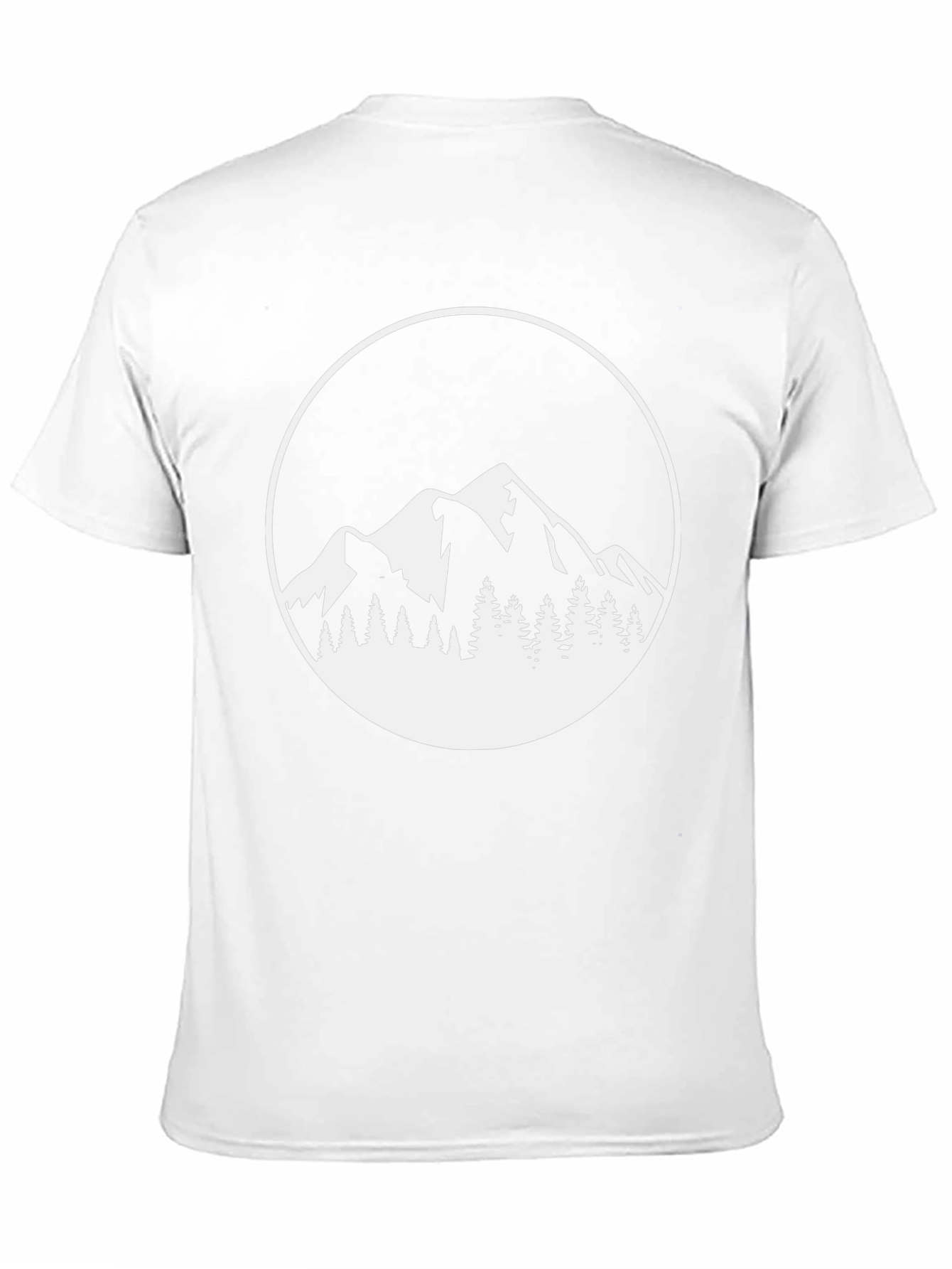 Mountain Scene Graphic Tee - Black