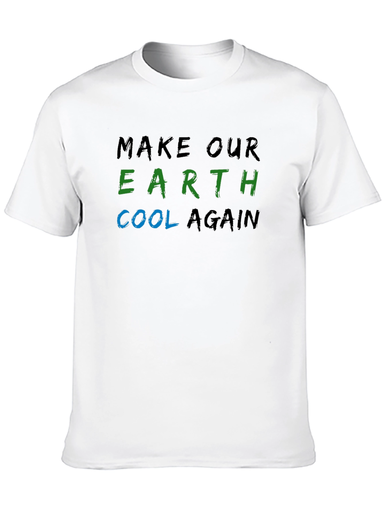 Earth Cool Again T-Shirt - Climate Change Awareness Tee