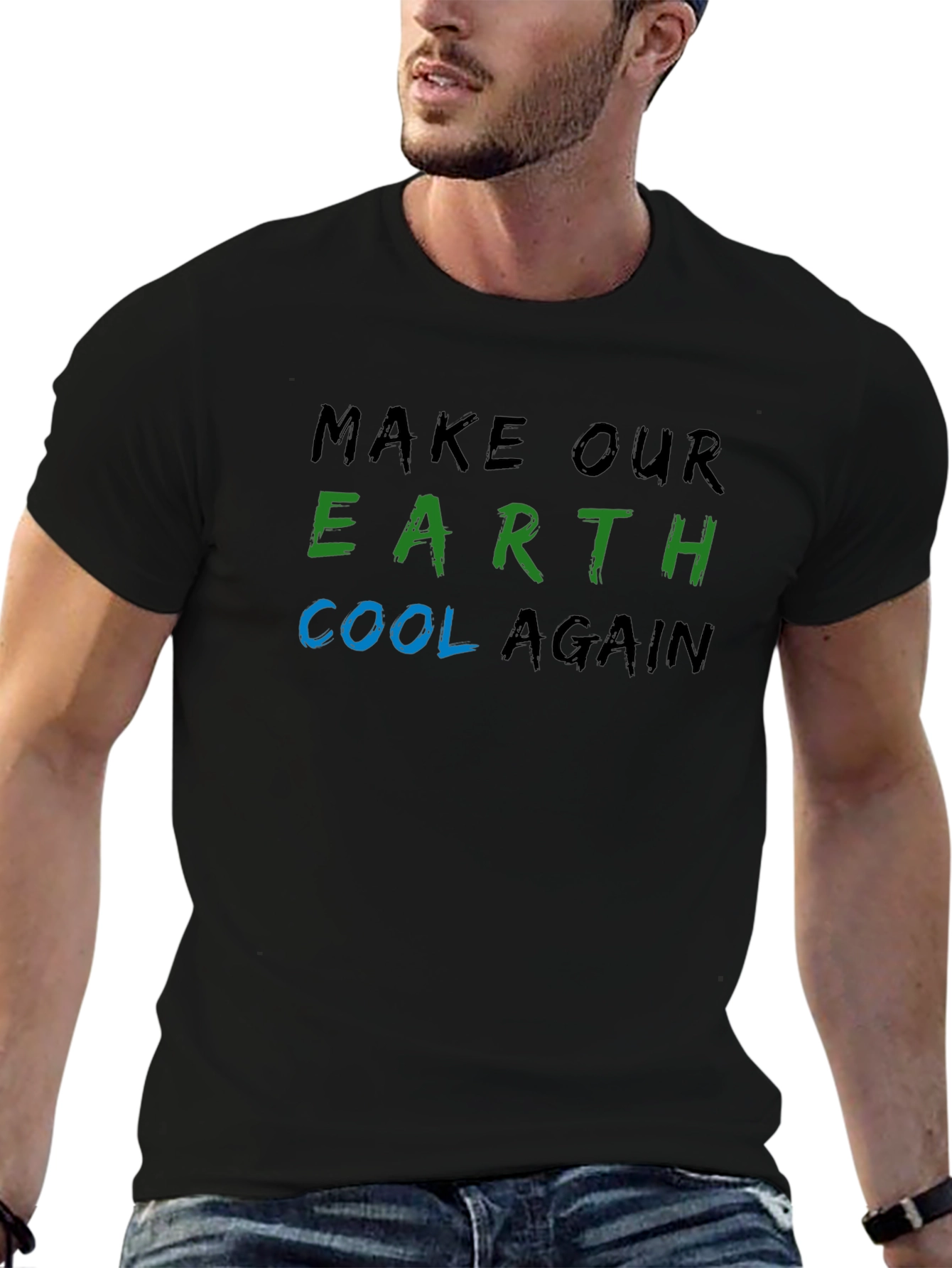 Earth Cool Again T-Shirt - Climate Change Awareness Tee