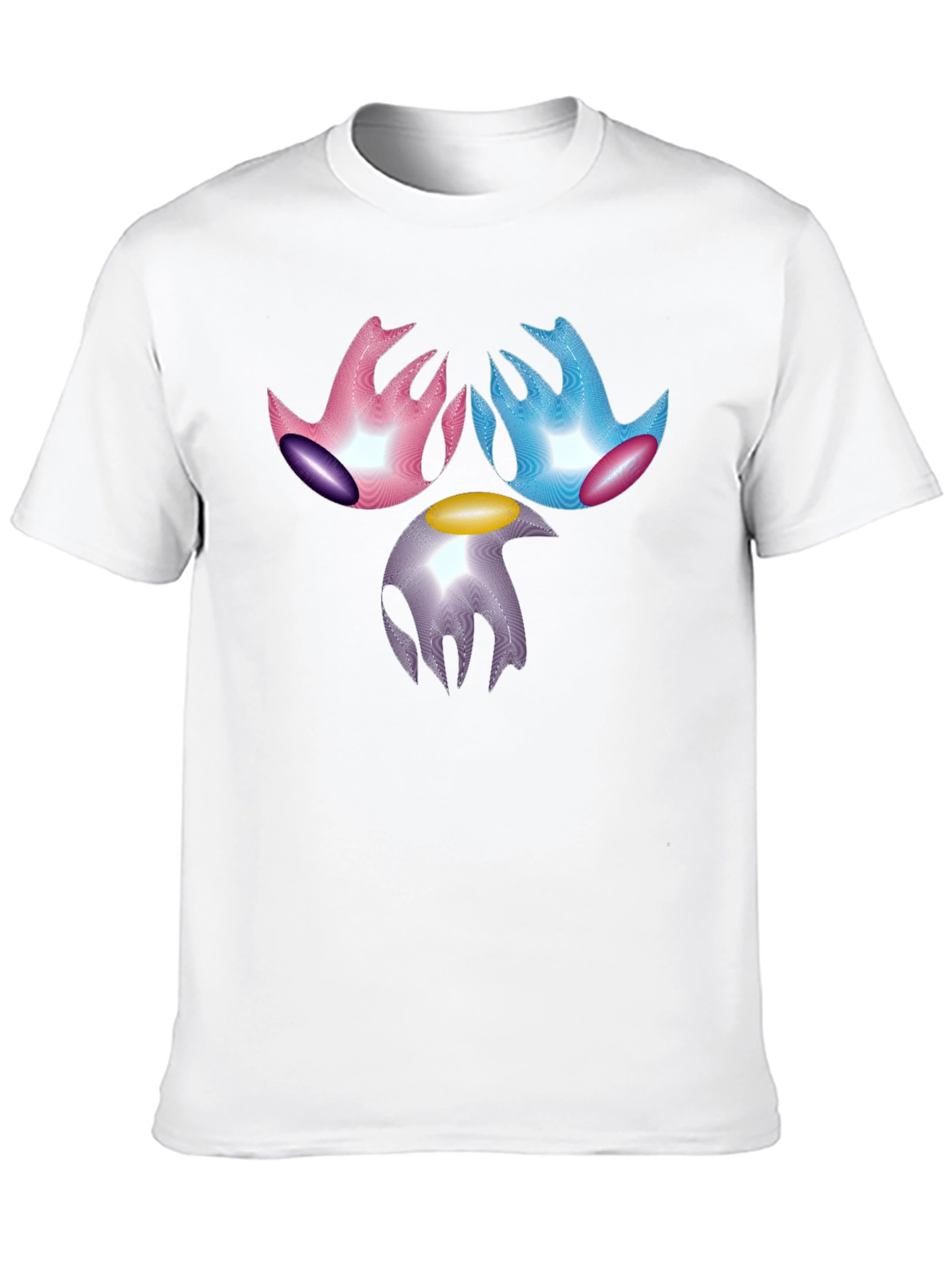Abstract Graphic Print Black T-Shirt