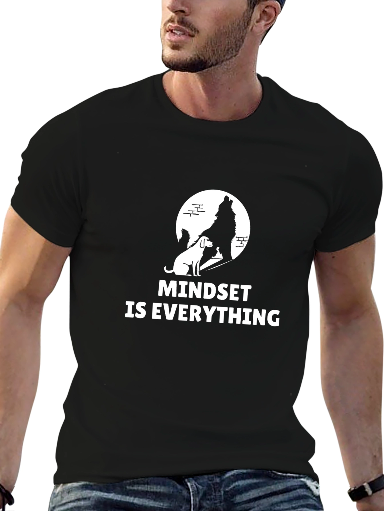 Mindset Is Everything Graphic Tee - Black