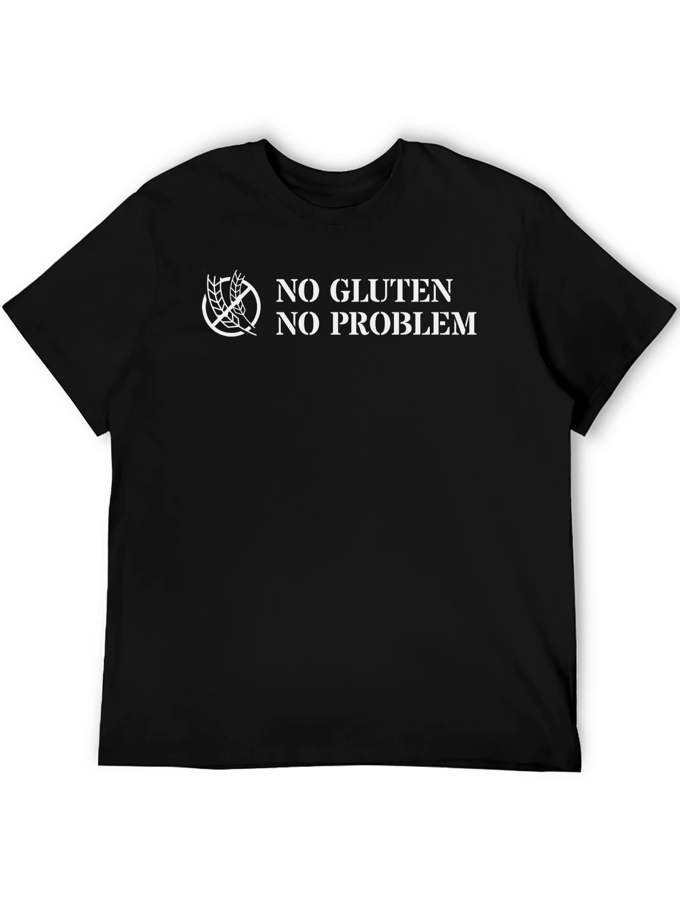 No Gluten No Problem T-Shirt - Black