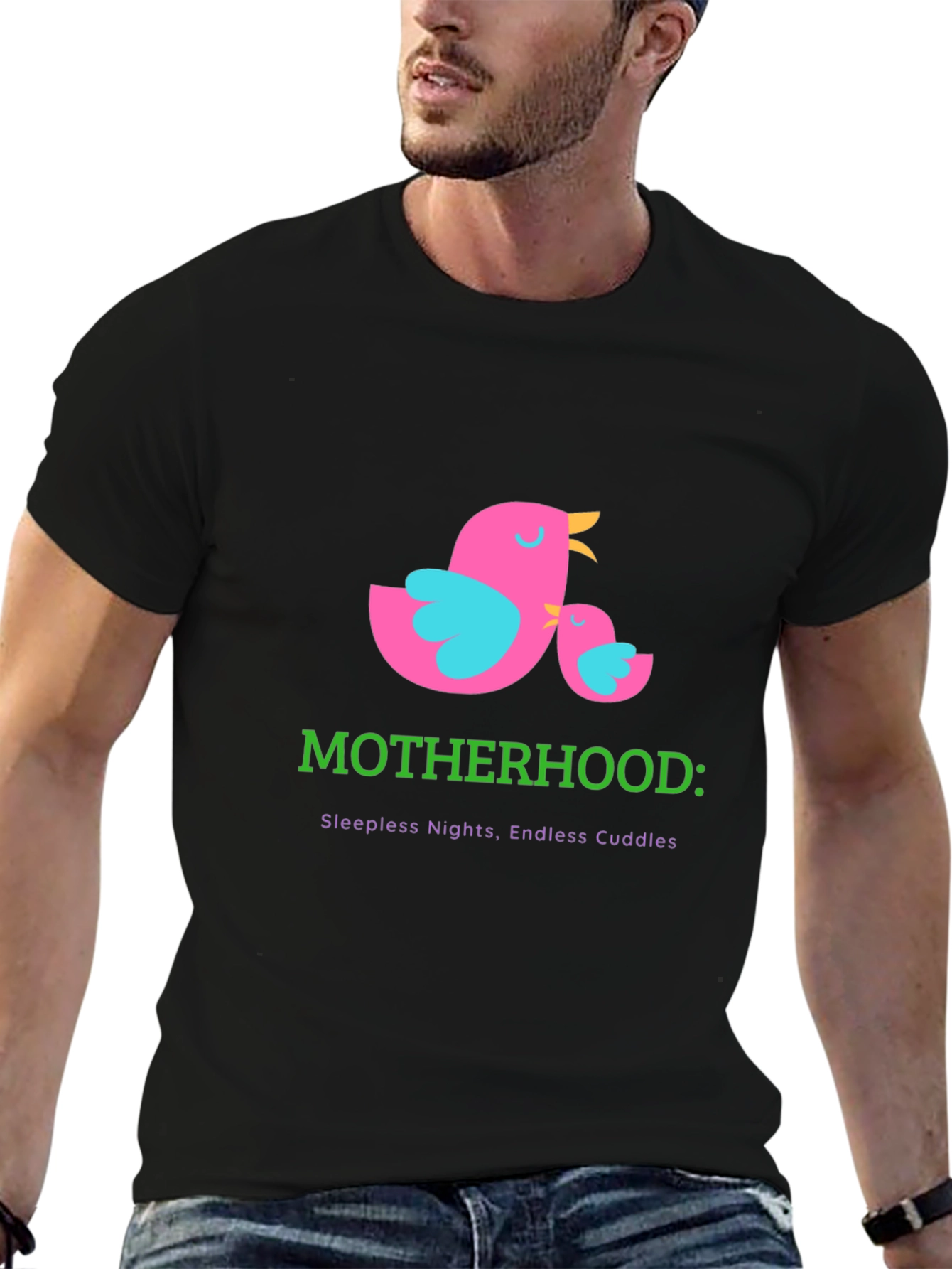 Motherhood T-Shirt: Sleepless Nights Endless Cuddles