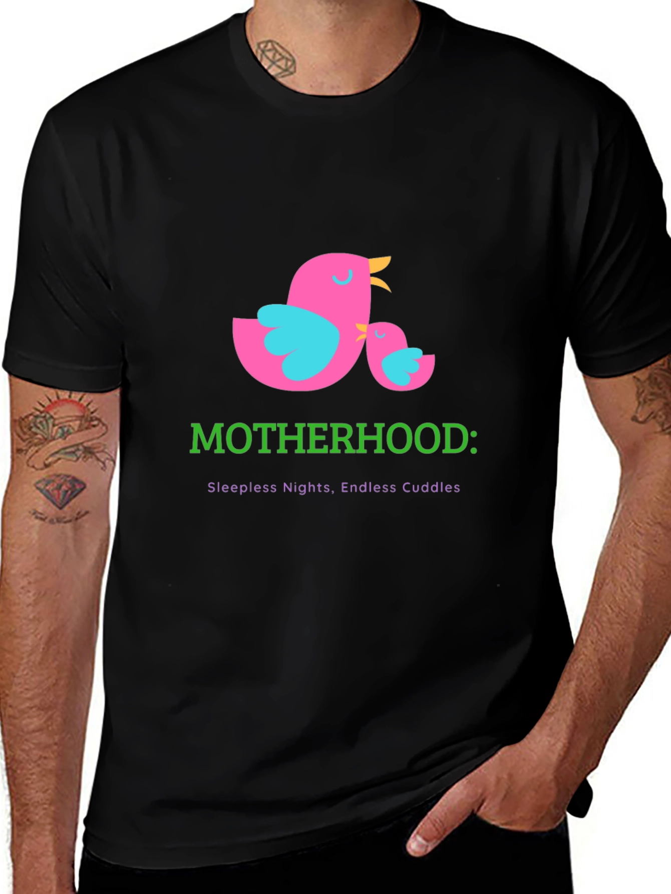 Motherhood T-Shirt: Sleepless Nights Endless Cuddles
