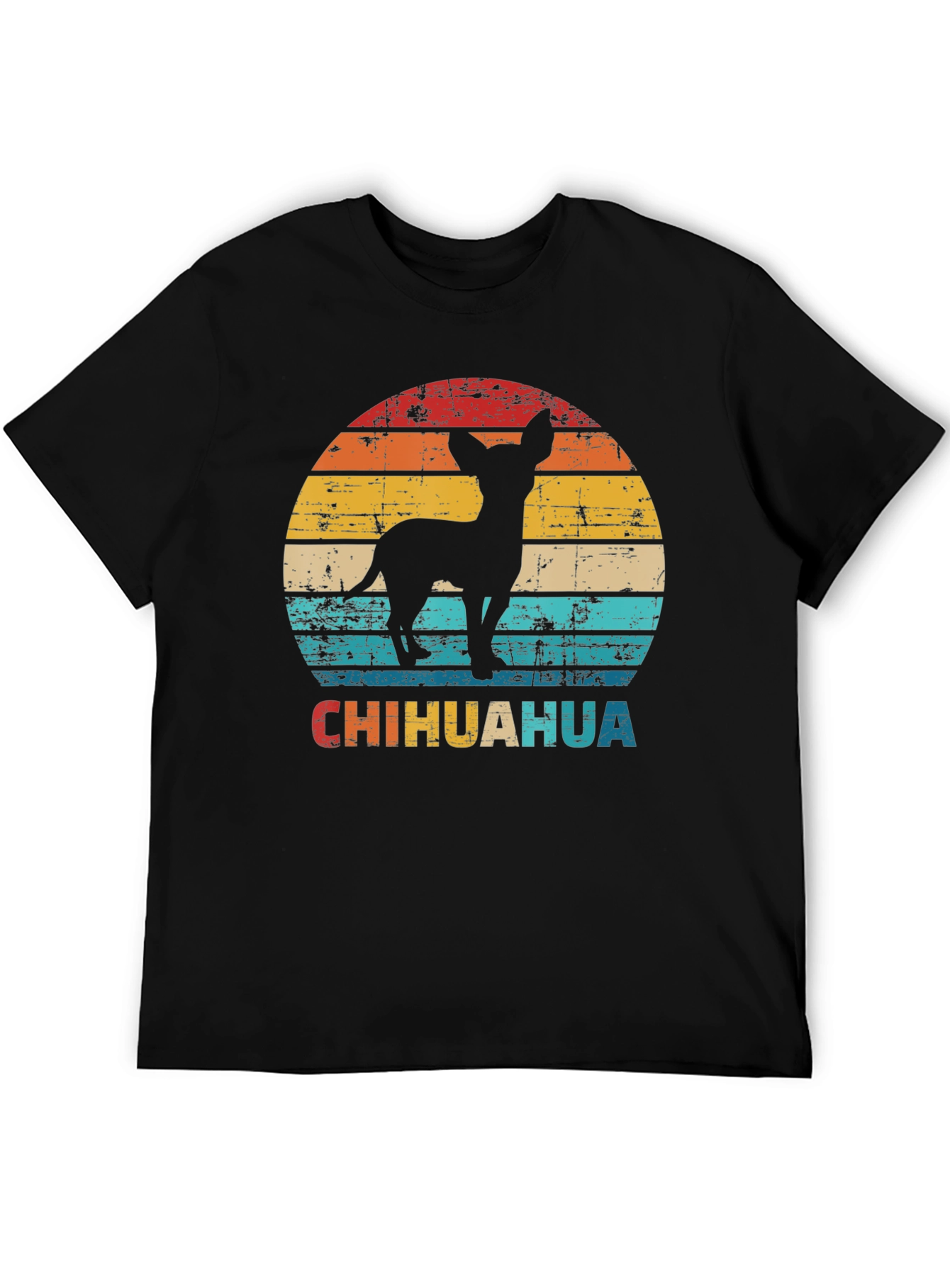 Retro Chihuahua Silhouette Graphic T-Shirt