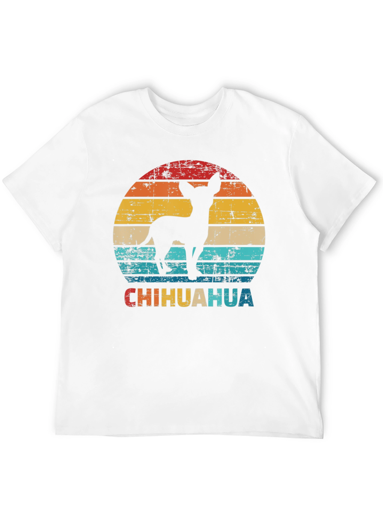 Retro Chihuahua Silhouette Graphic T-Shirt
