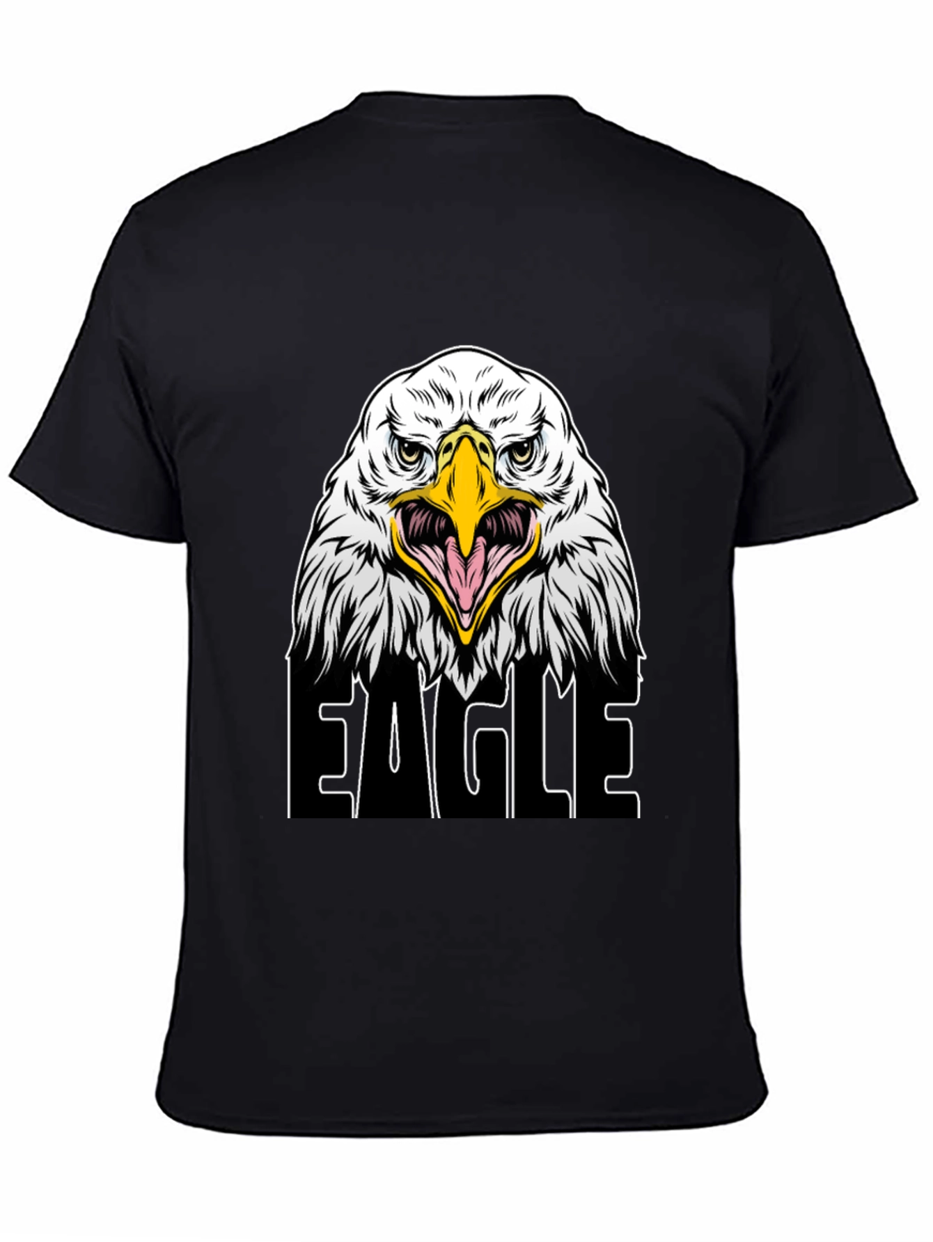 Eagle Graphic Black T-Shirt for Men