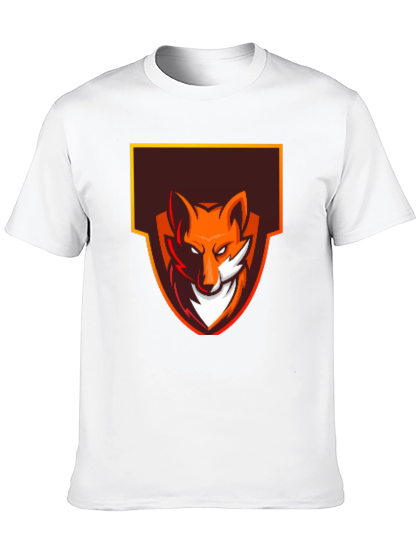 Fox Logo Graphic Tee - Black Cotton Blend
