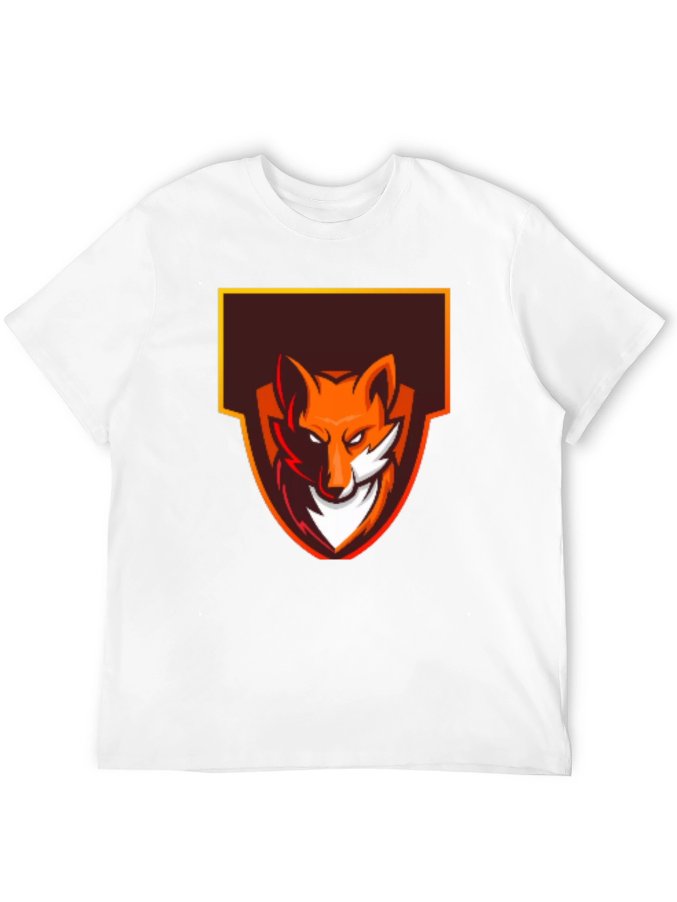 Fox Logo Graphic Tee - Black Cotton Blend