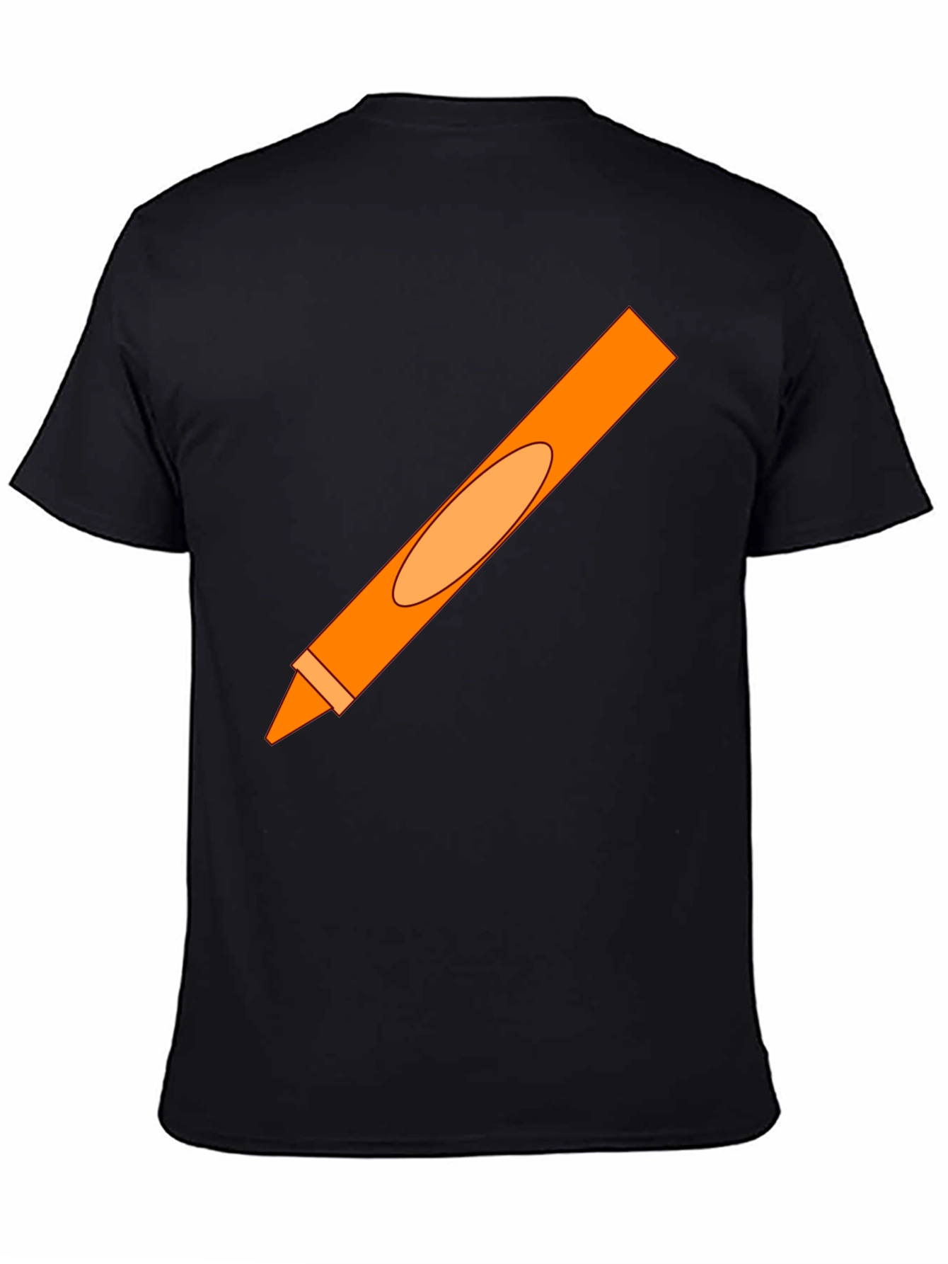 Orange Crayon Graphic Tee - Unisex