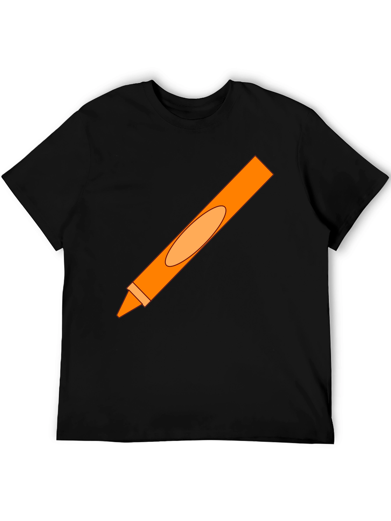 Orange Crayon Graphic Tee - Unisex