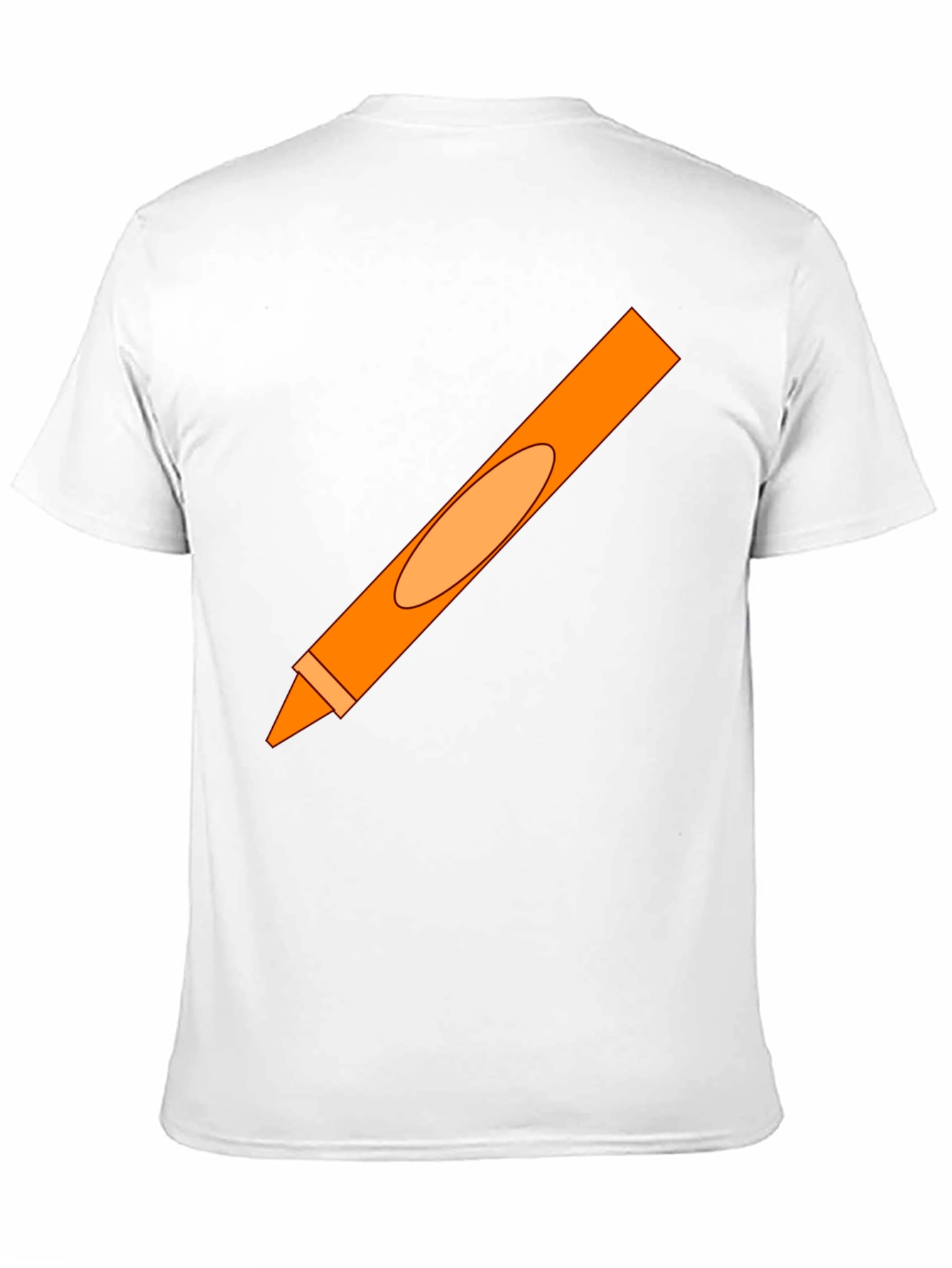 Orange Crayon Graphic Tee - Unisex