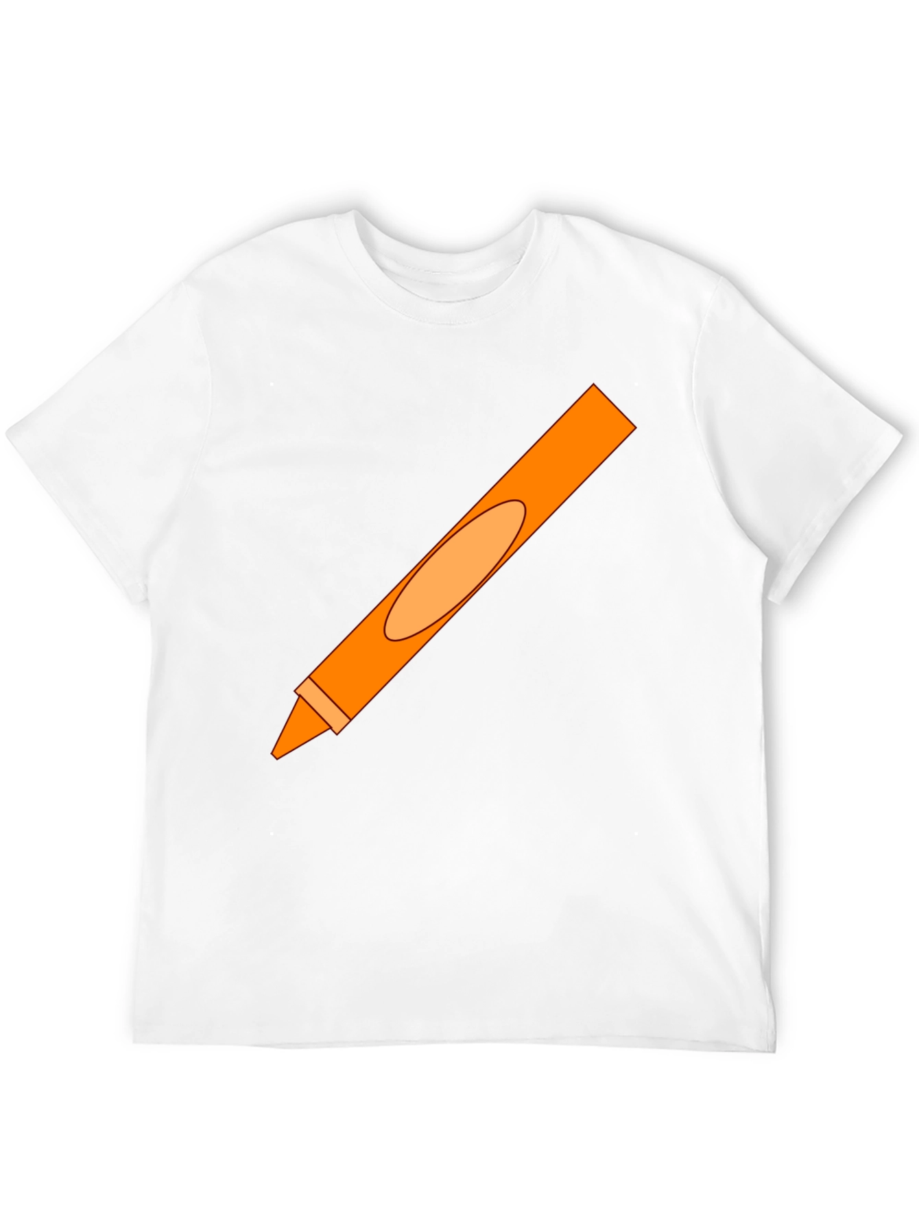 Orange Crayon Graphic Tee - Unisex