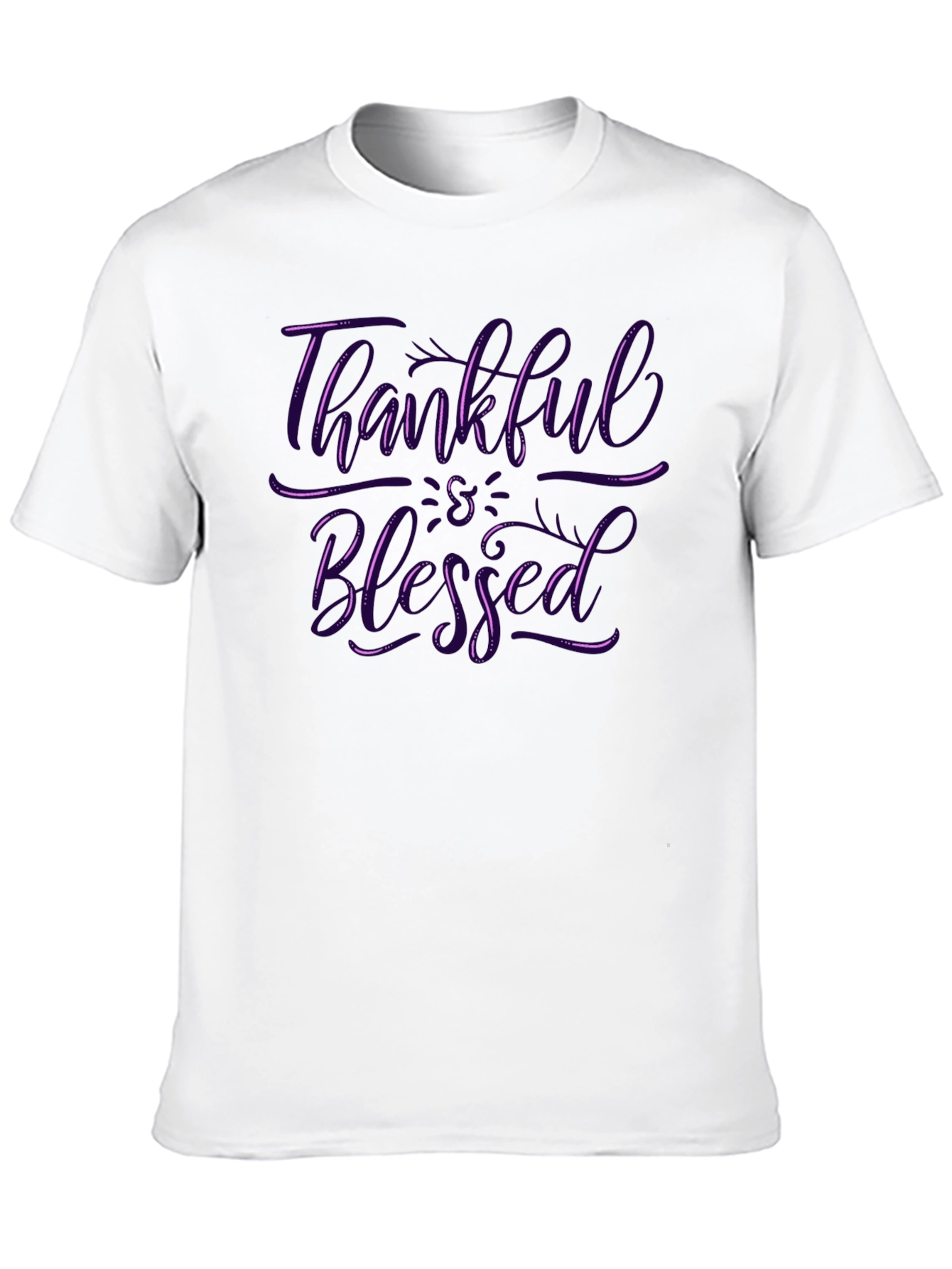 Thankful & Blessed Black T-Shirt