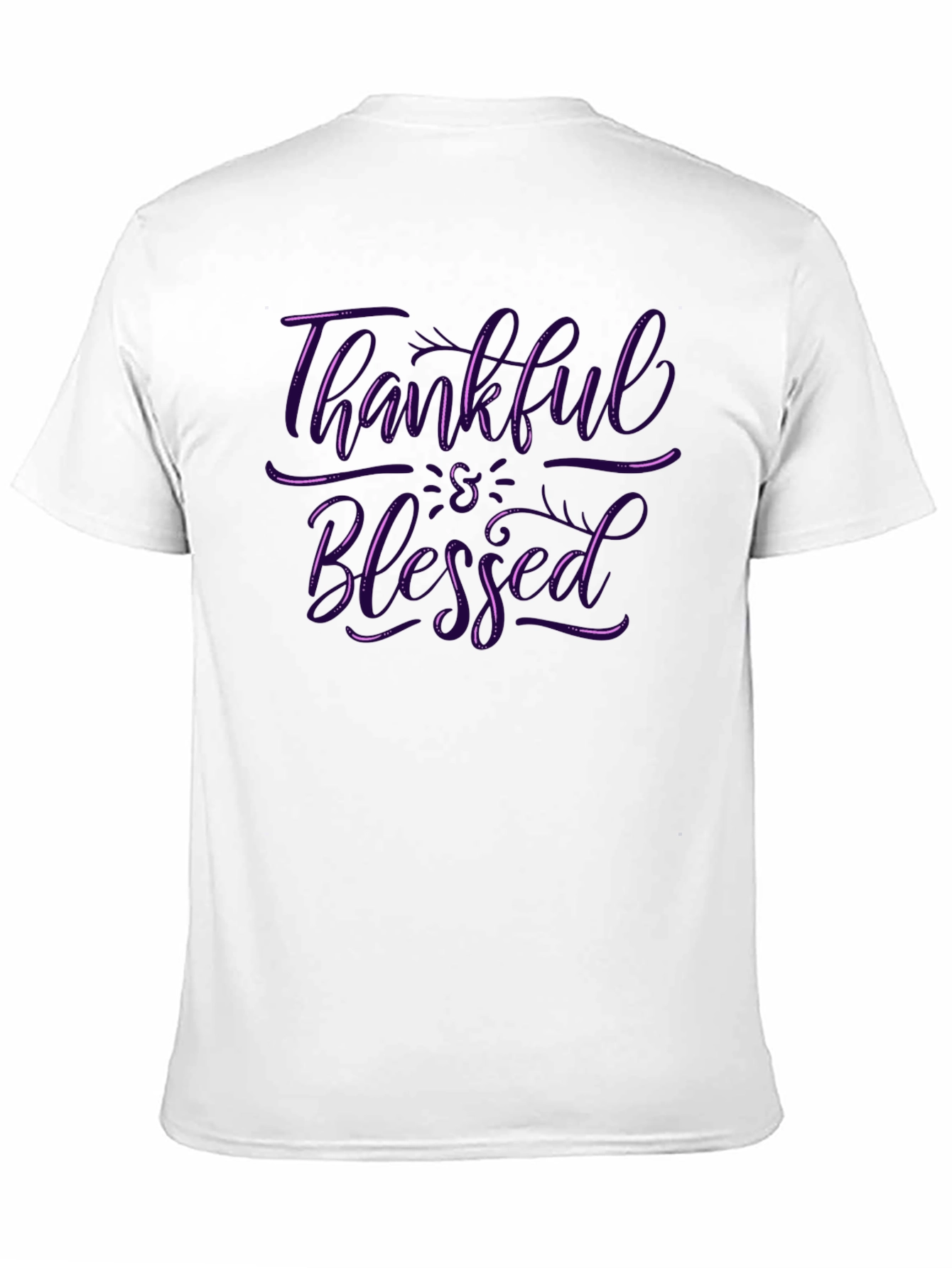 Thankful & Blessed Black T-Shirt