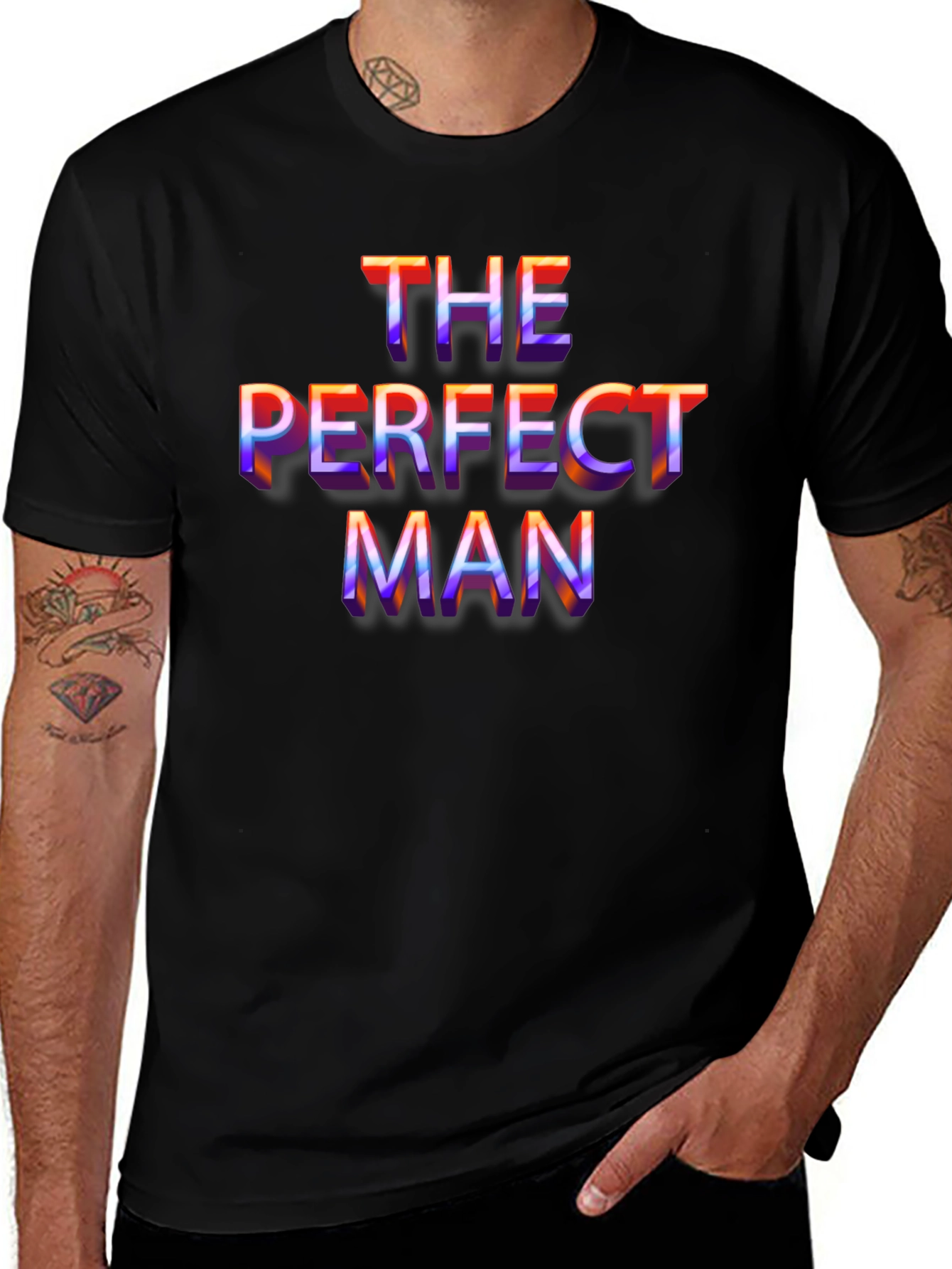 The Perfect Man Graphic Tee - Bold Retro Style