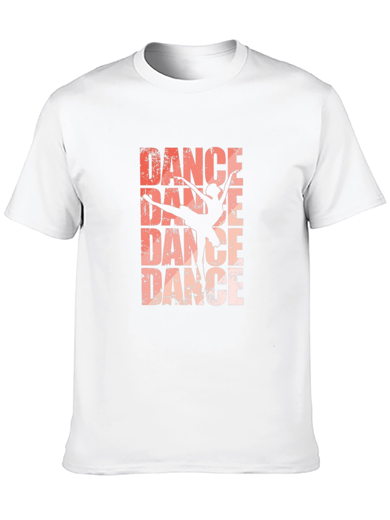Dance Silhouette Graphic Tee - Black Cotton T-Shirt
