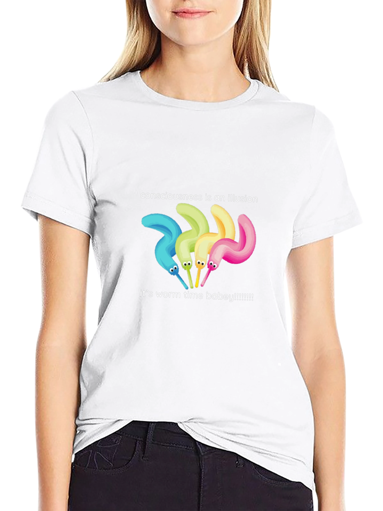 Consciousness is an Illusion Worm Time T-Shirt
