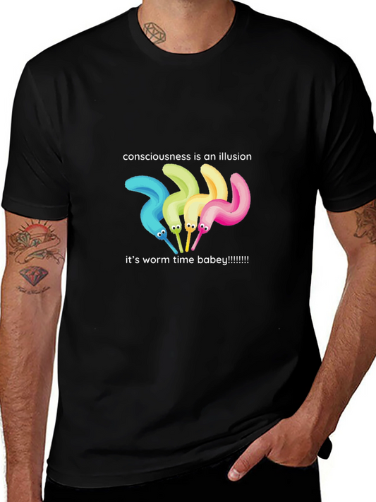 Consciousness is an Illusion Worm Time T-Shirt