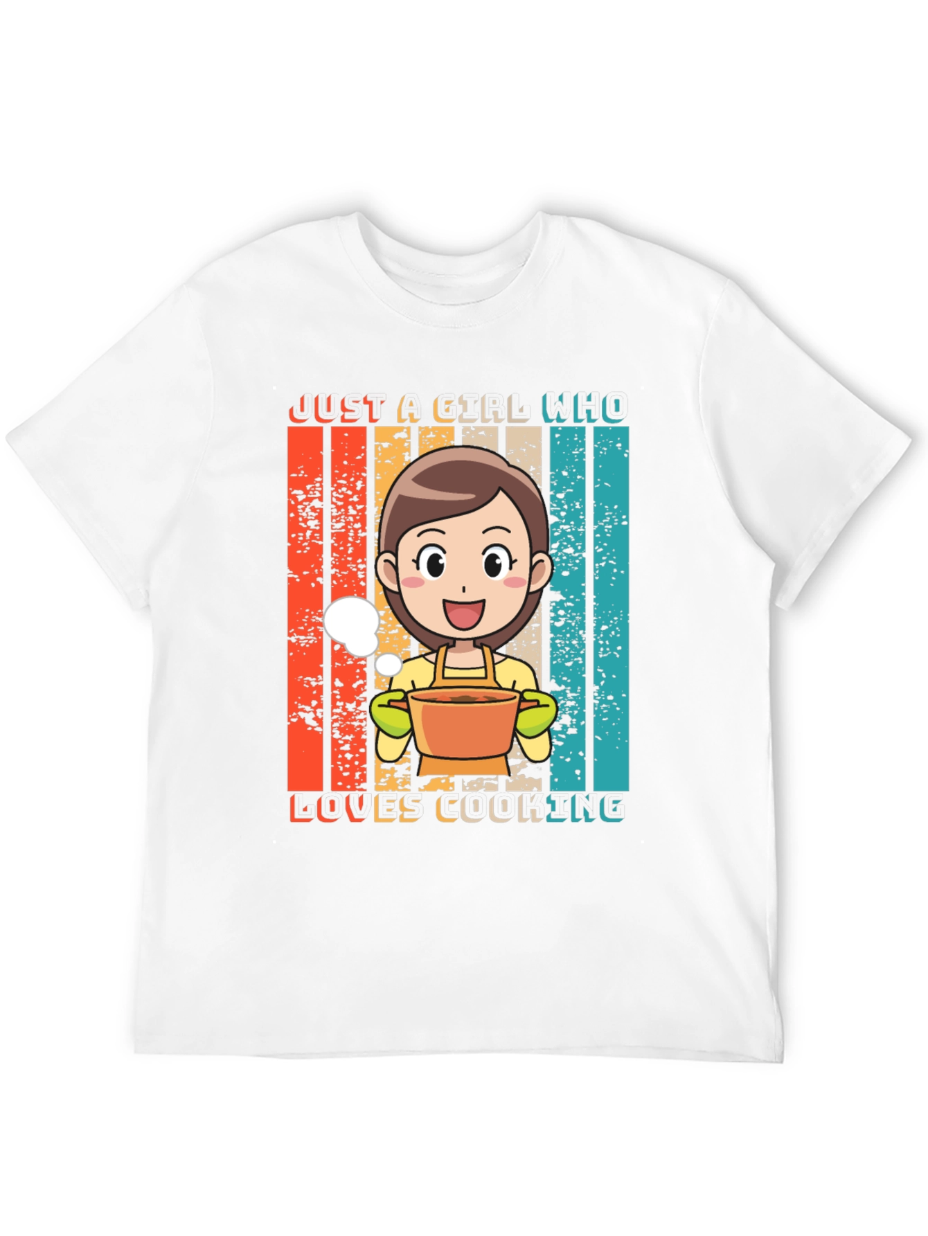 Just A Girl Who Loves Cooking Graphic T-Shirt