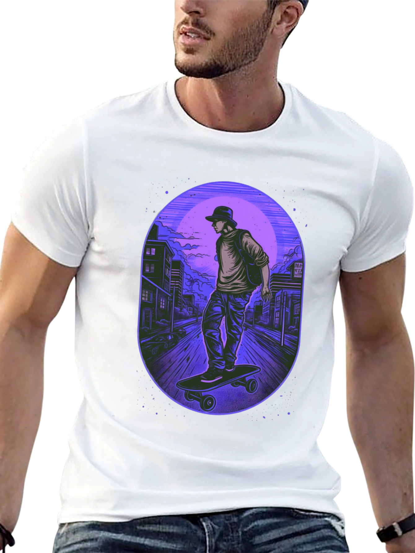 Skateboarder Graphic Tee - Urban Style