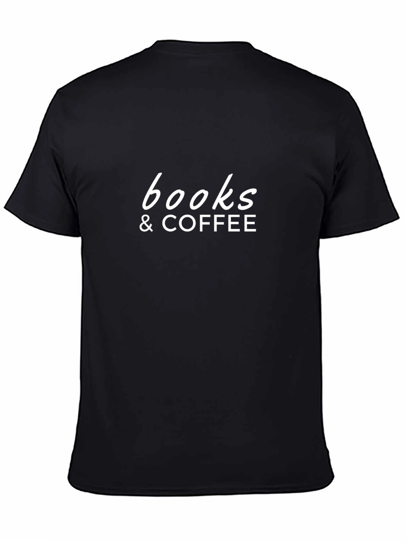 Books & Coffee Black T-Shirt