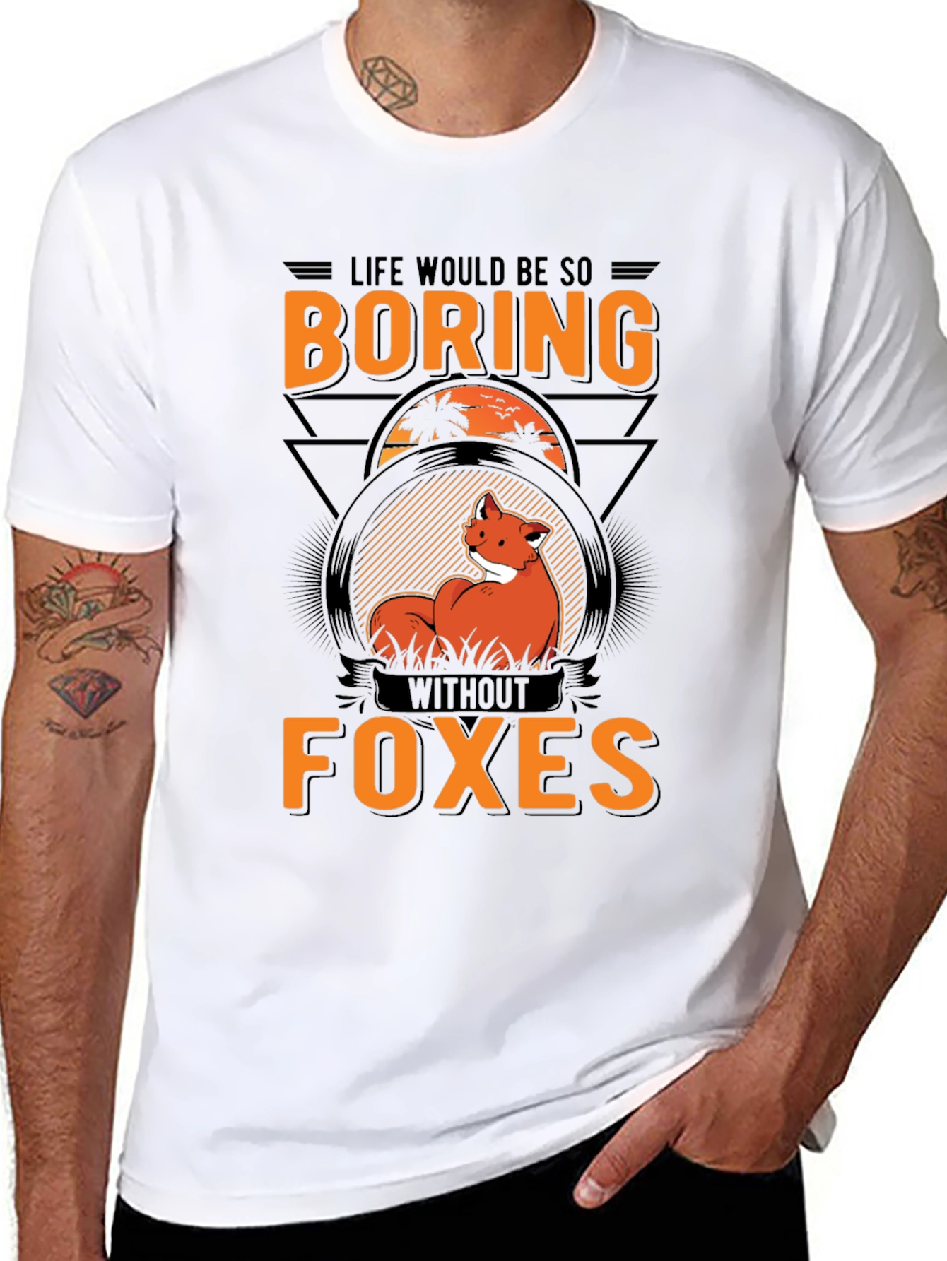 Boring Without Foxes Graphic T-Shirt