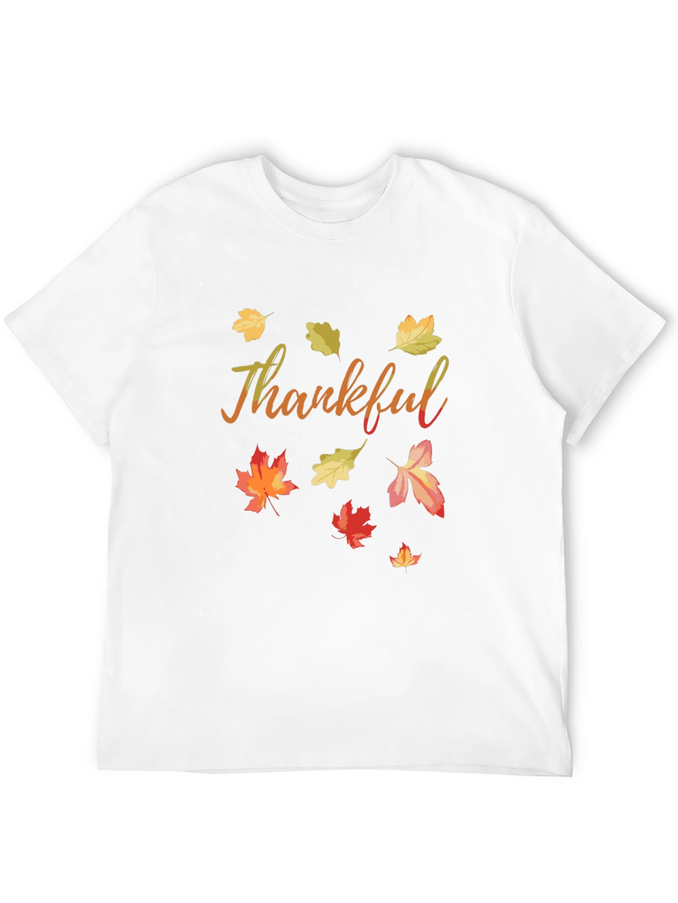 Thankful Fall Leaves T-Shirt - Autumn Thanksgiving