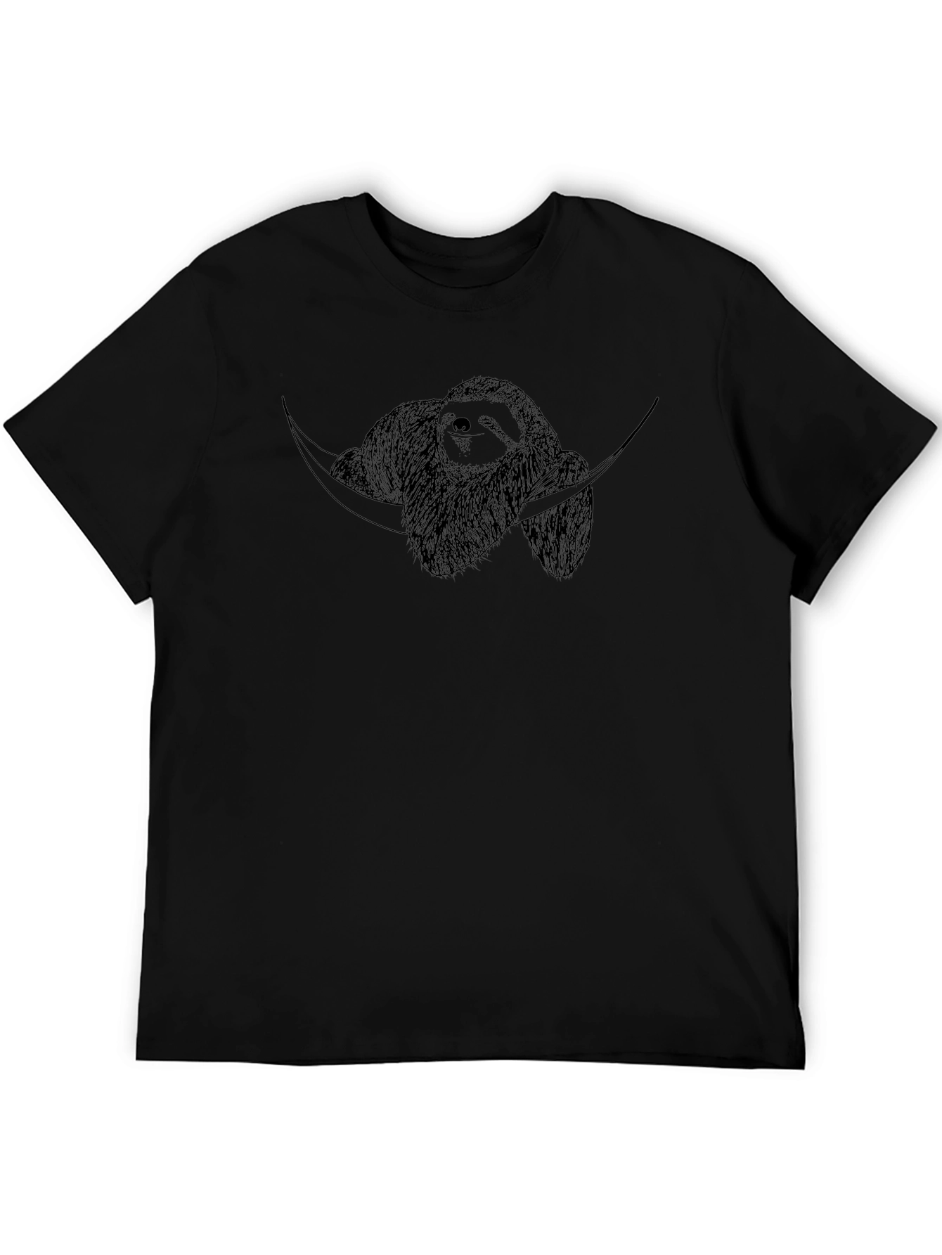 Sloth Hammock Graphic T-Shirt - Relaxed Style