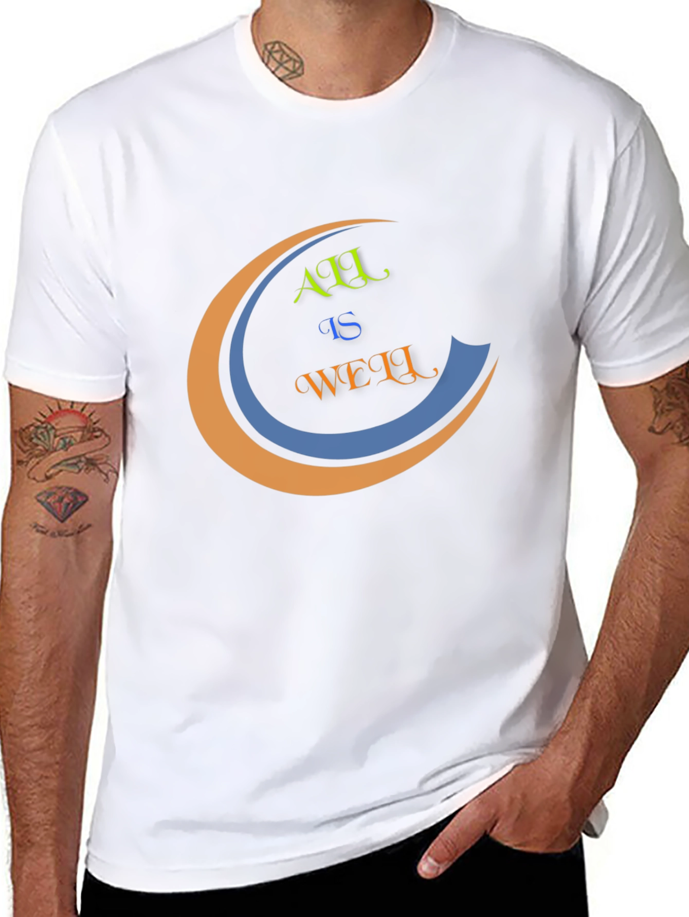 All is Well Graphic Tee - Mens Black T-Shirt