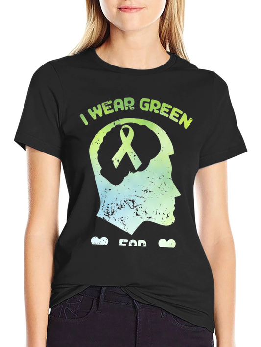 I Wear Green Mental Health Awareness T-Shirt