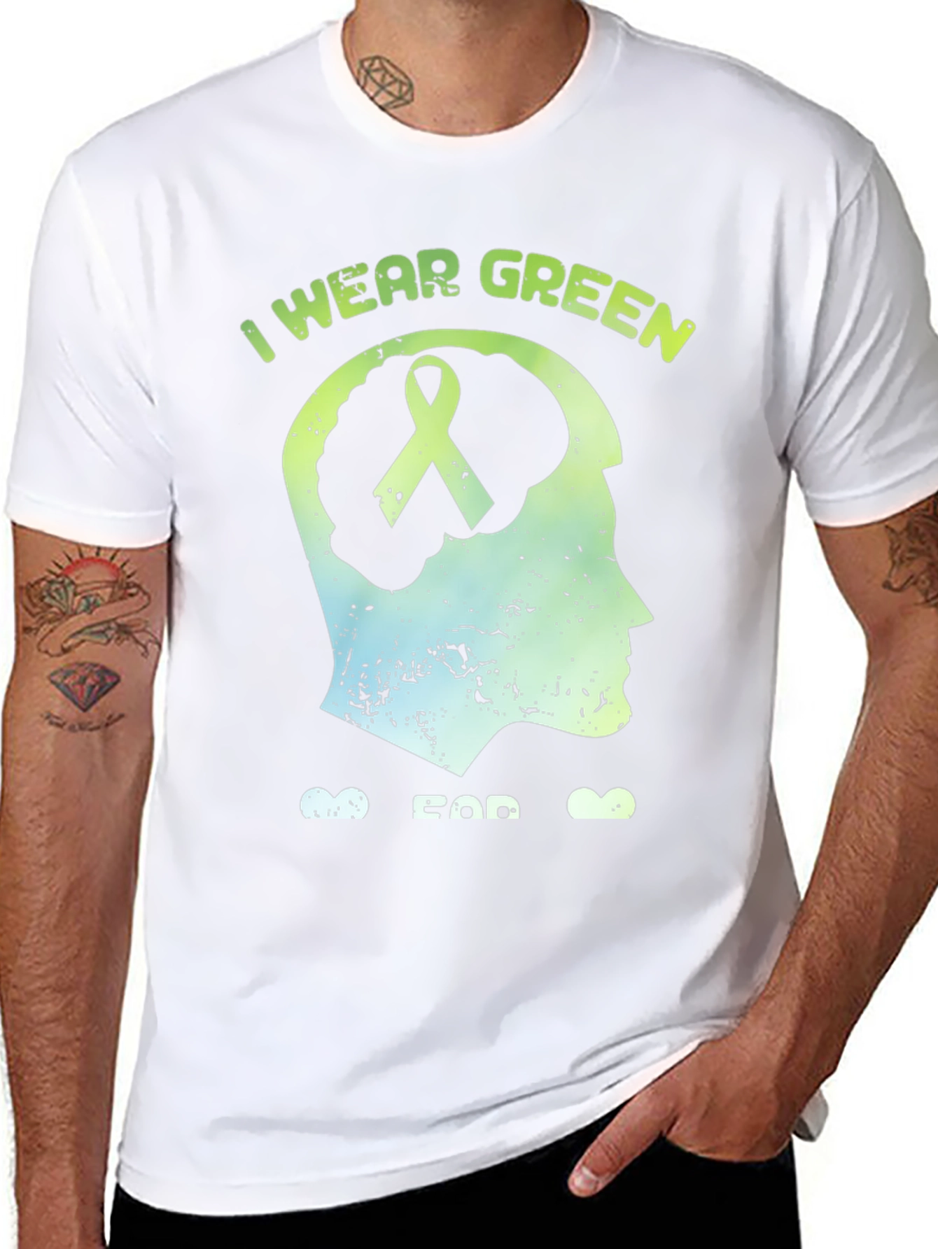 I Wear Green Mental Health Awareness T-Shirt