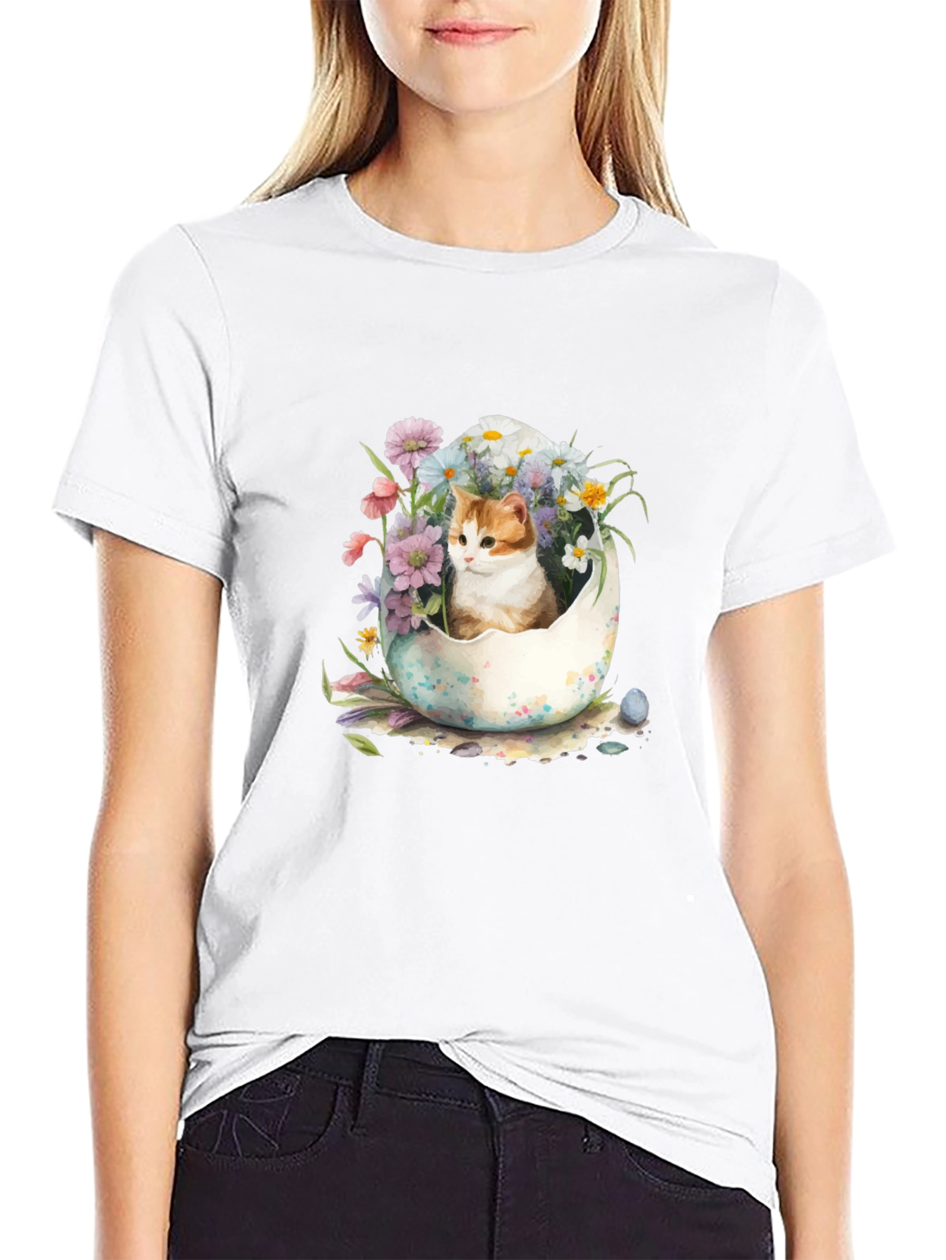 Easter Kitten Egg T-Shirt