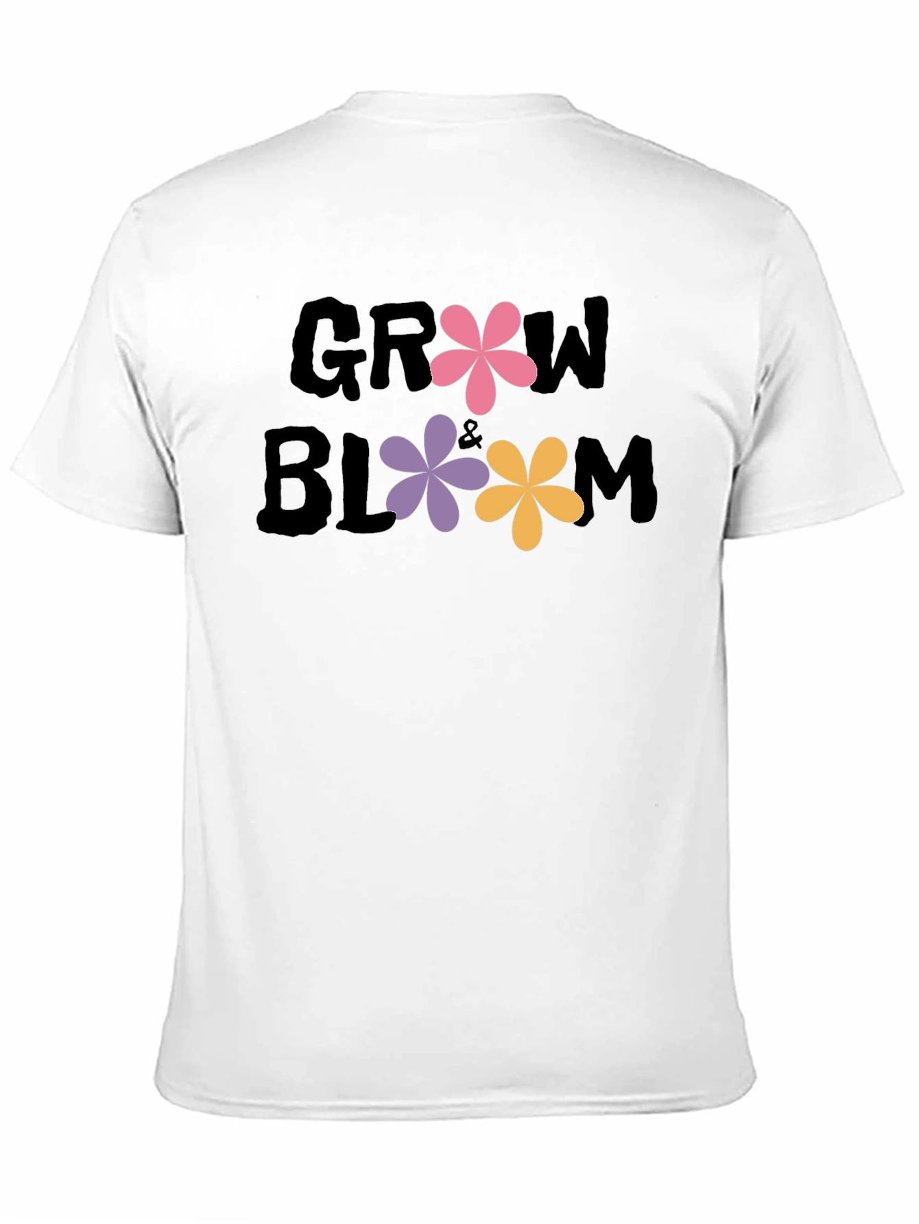 Grow & Bloom Graphic Tee - Floral Design