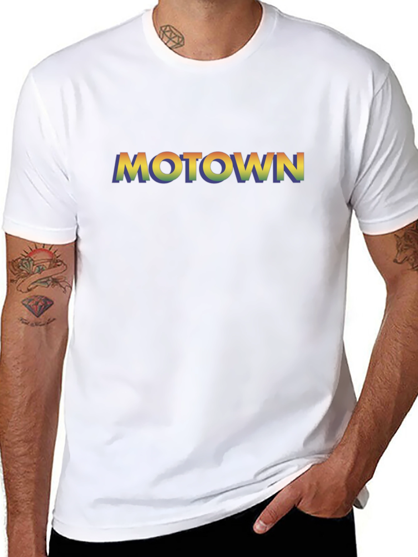 Motown Retro Graphic Black T-Shirt