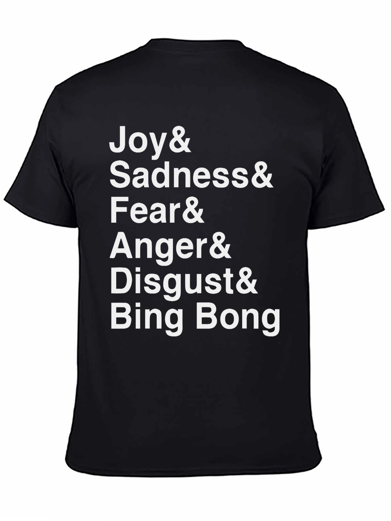 Joy Sadness Fear Anger Disgust Bing Bong Black T-Shirt