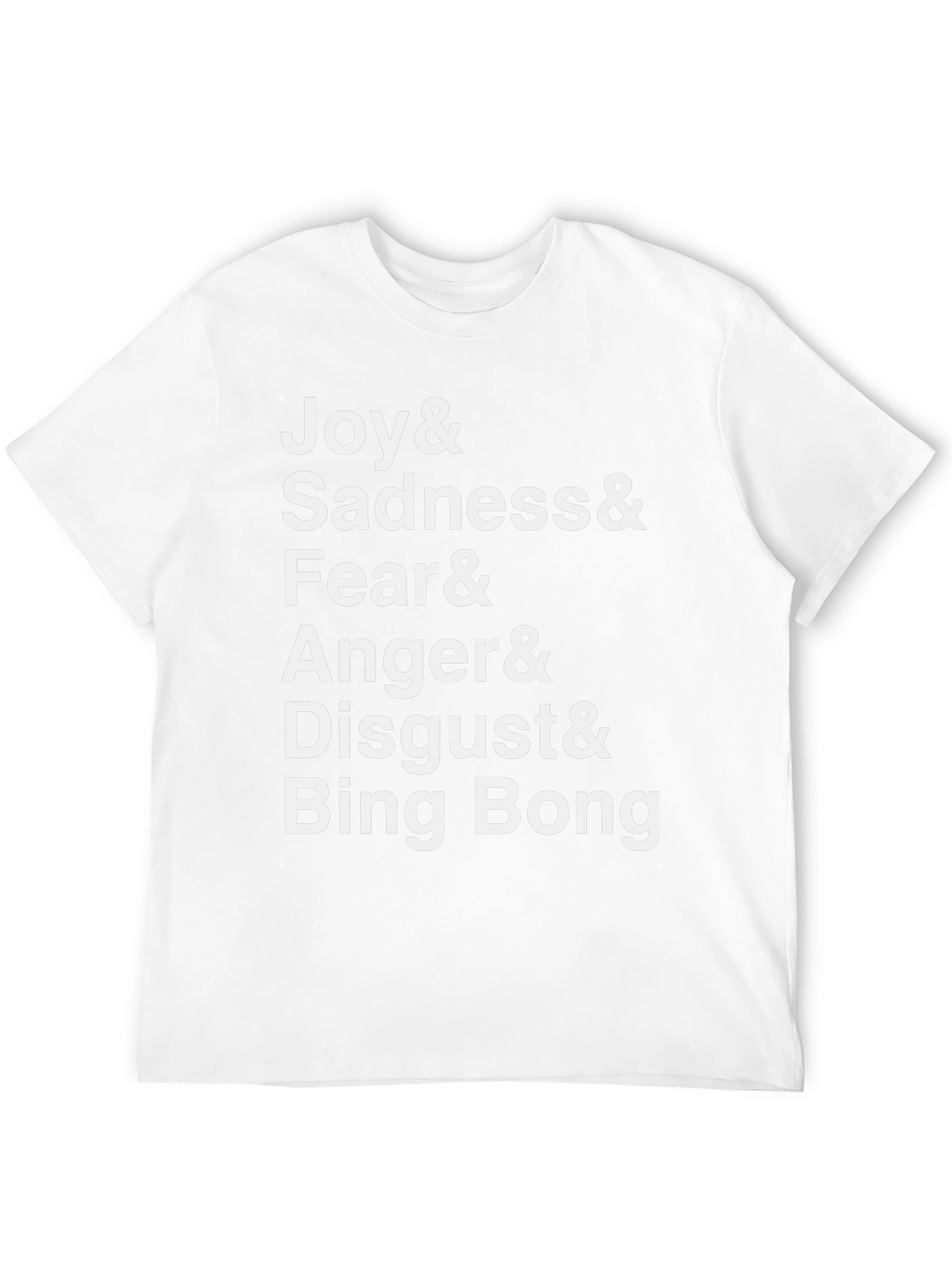 Joy Sadness Fear Anger Disgust Bing Bong Black T-Shirt